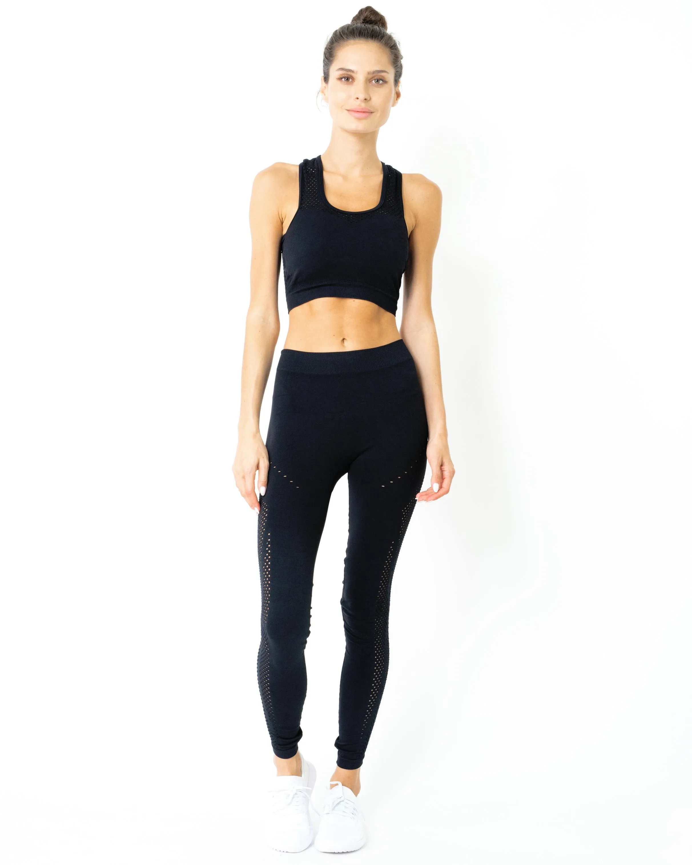 Milano Seamless Legging - Black MADE IN ITALY