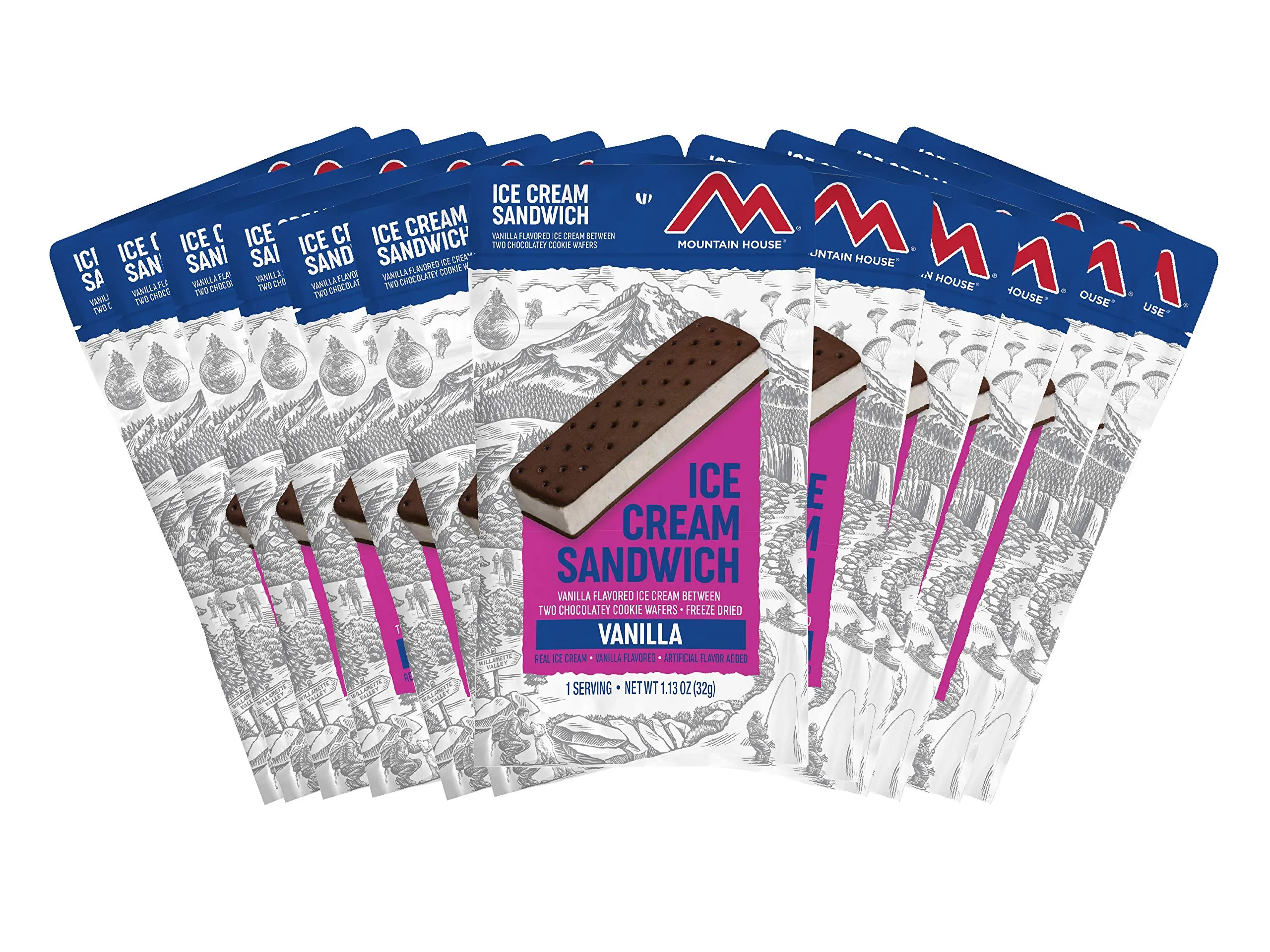 Mountain House - Vanilla Ice Cream Sandwich Pouch - 12 pack