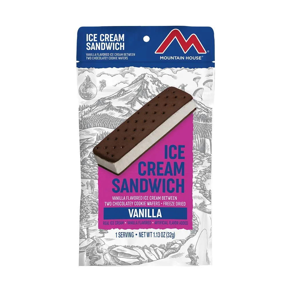 Mountain House - Vanilla Ice Cream Sandwich Pouch - 12 pack