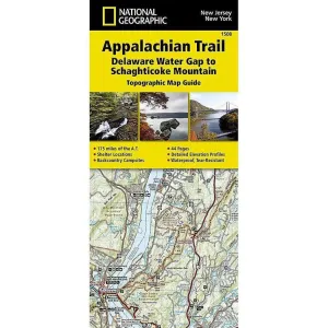 National Geographic Trails Illustrated Appalachian Trail: Delaware Water Gap to Schaghticoke Mountain Map [New Jersey, New York]