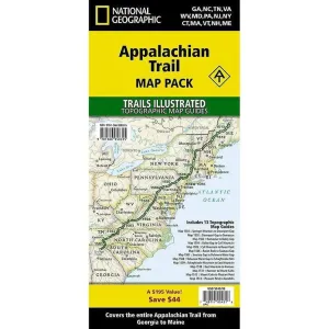 National Geographic Trails Illustrated Appalachian Trail Map Pack