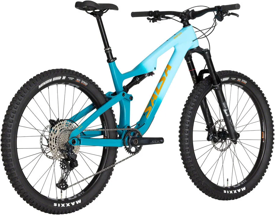 NEW 2023 Salsa Rustler C SLX Carbon Trail Mountain Bike, 27.5", Teal Fade