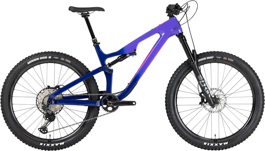 NEW 2023 Salsa Rustler C XT Carbon Trail Mountain Bike, 27.5", Purple Fade