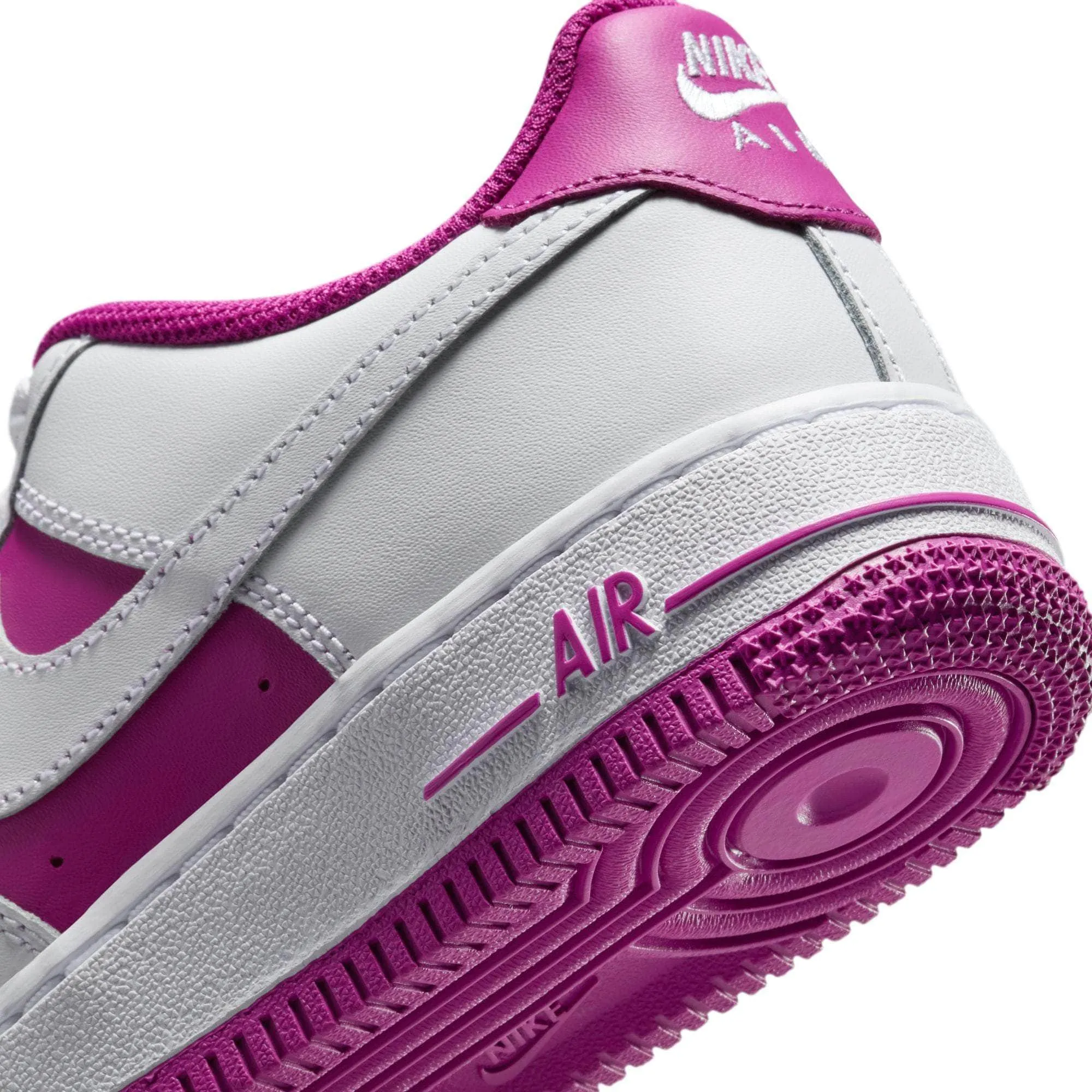 Nike Air Force 1 Low "White Hot Fuchsia" - Boy's GS