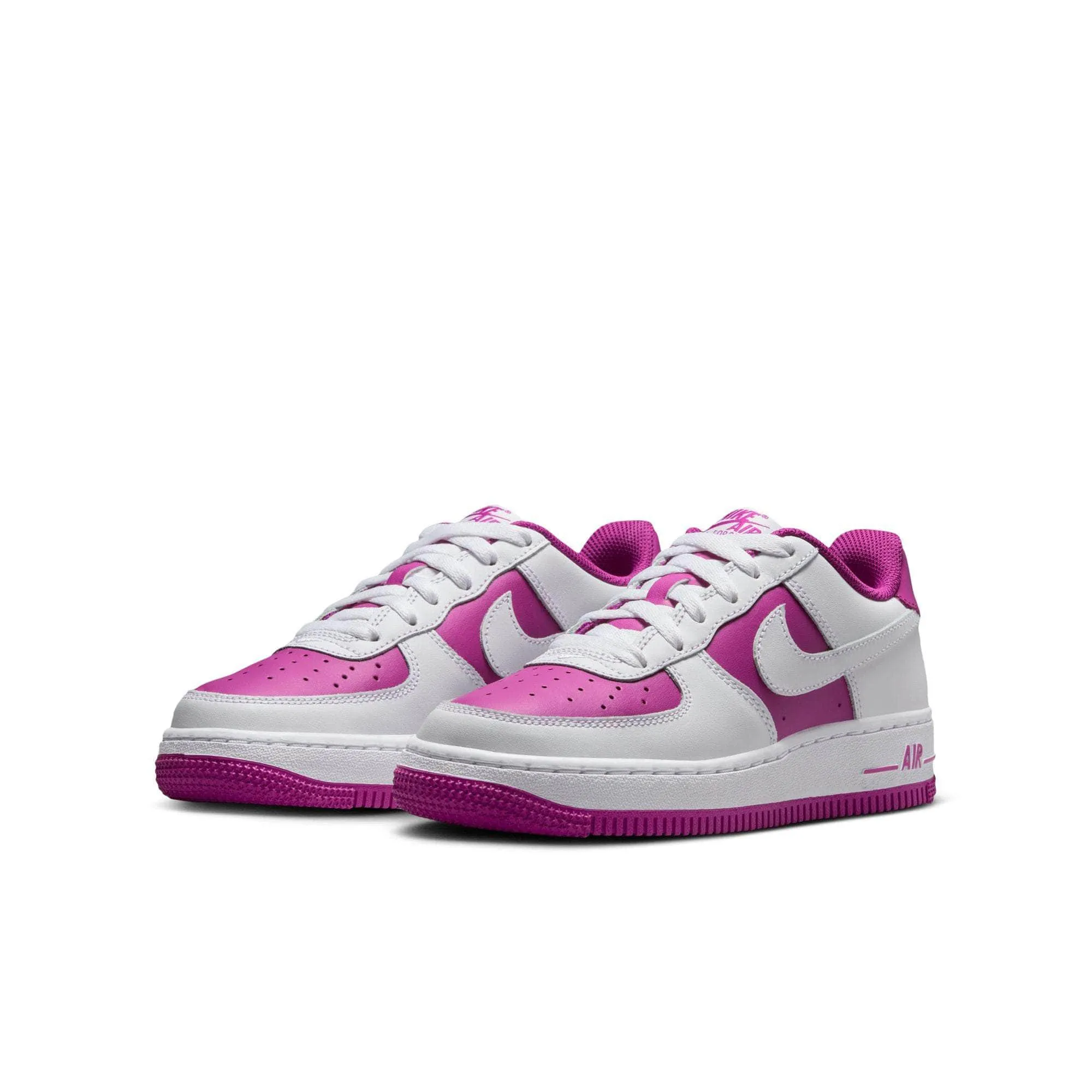 Nike Air Force 1 Low "White Hot Fuchsia" - Boy's GS