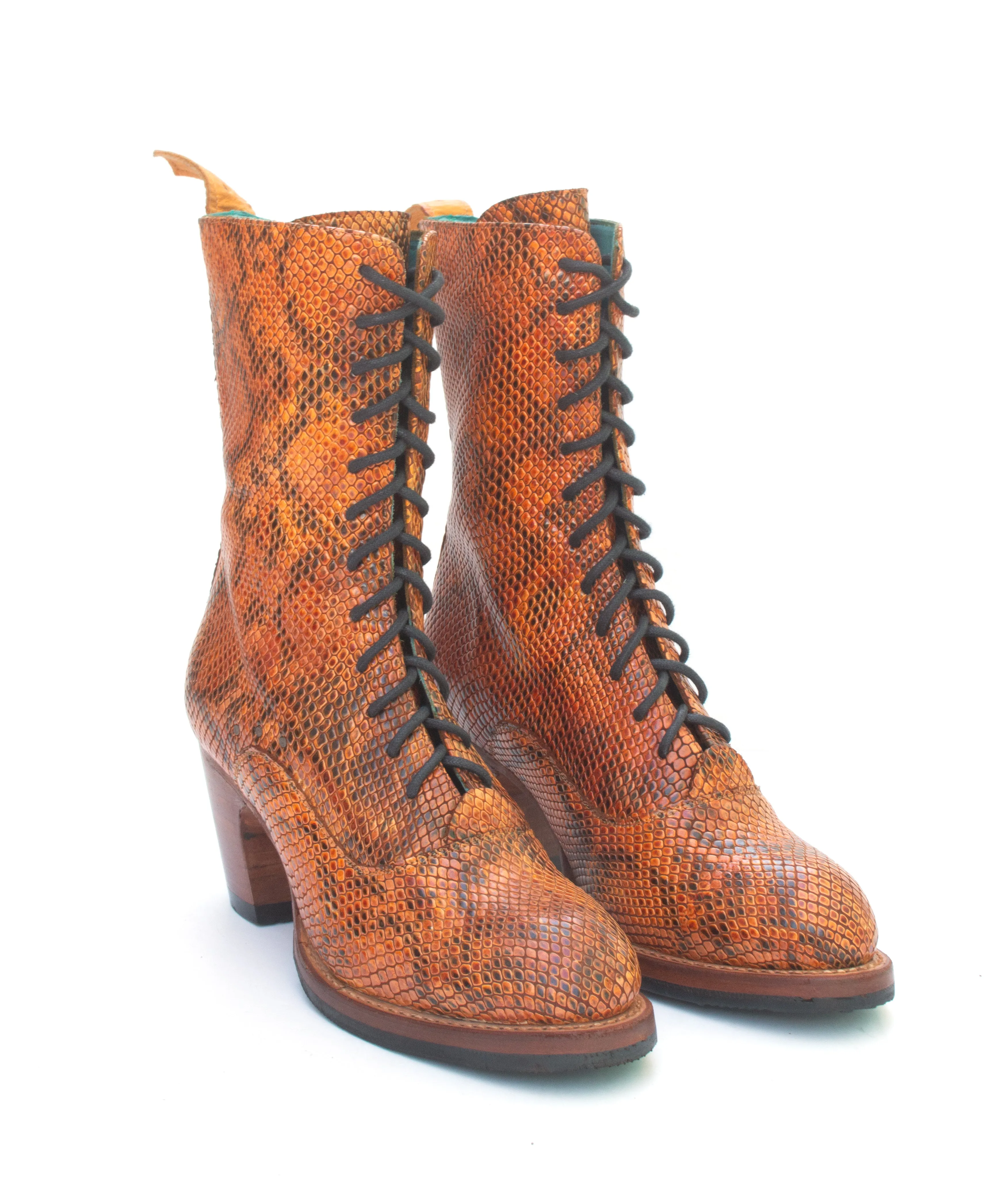 No.2018 CROSSWALK tall lace-up boot Deep Prairie