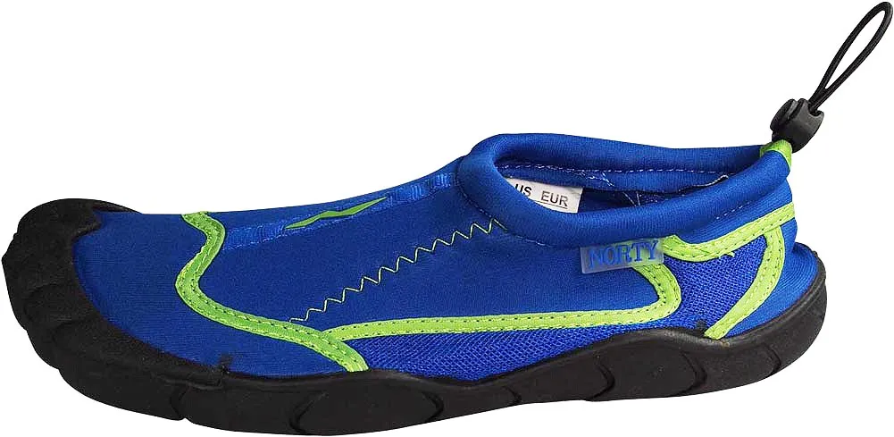 Norty - Young Mens Teens Skeletoe Aqua Wave Water Shoe - Runs 1 Size Small