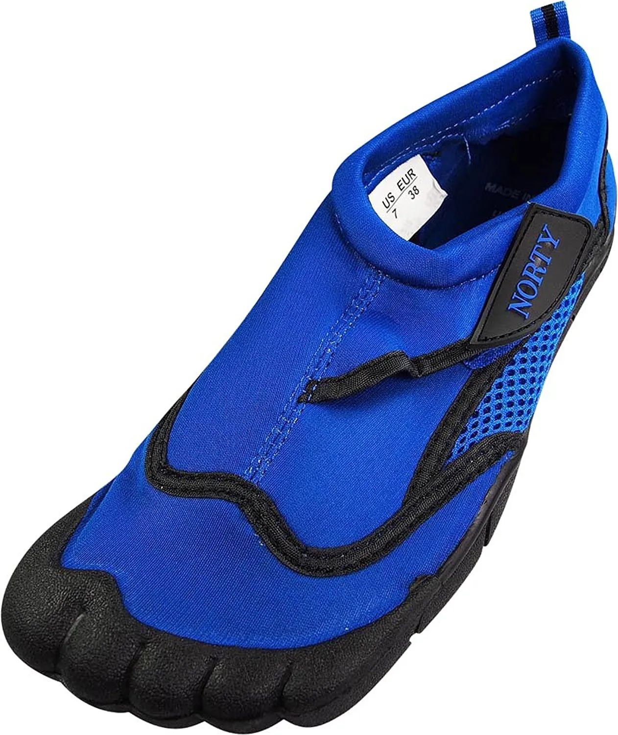 Norty - Young Mens Teens Skeletoe Aqua Wave Water Shoe - Runs 1 Size Small