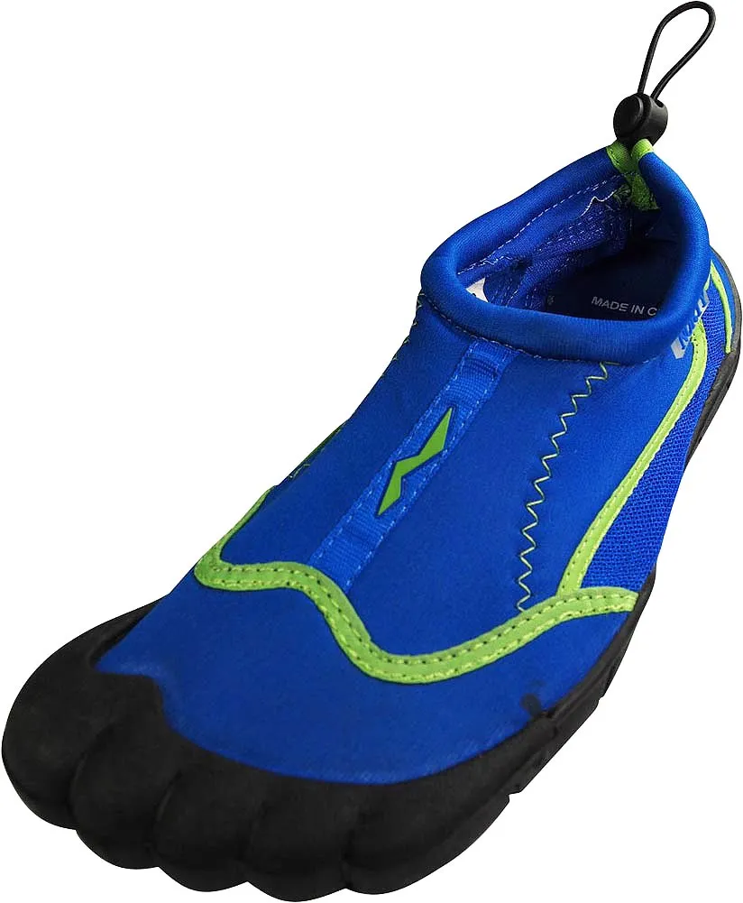 Norty - Young Mens Teens Skeletoe Aqua Wave Water Shoe - Runs 1 Size Small