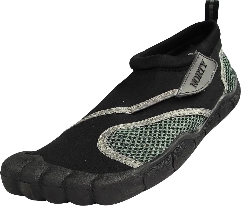 Norty - Young Mens Teens Skeletoe Aqua Wave Water Shoe - Runs 1 Size Small