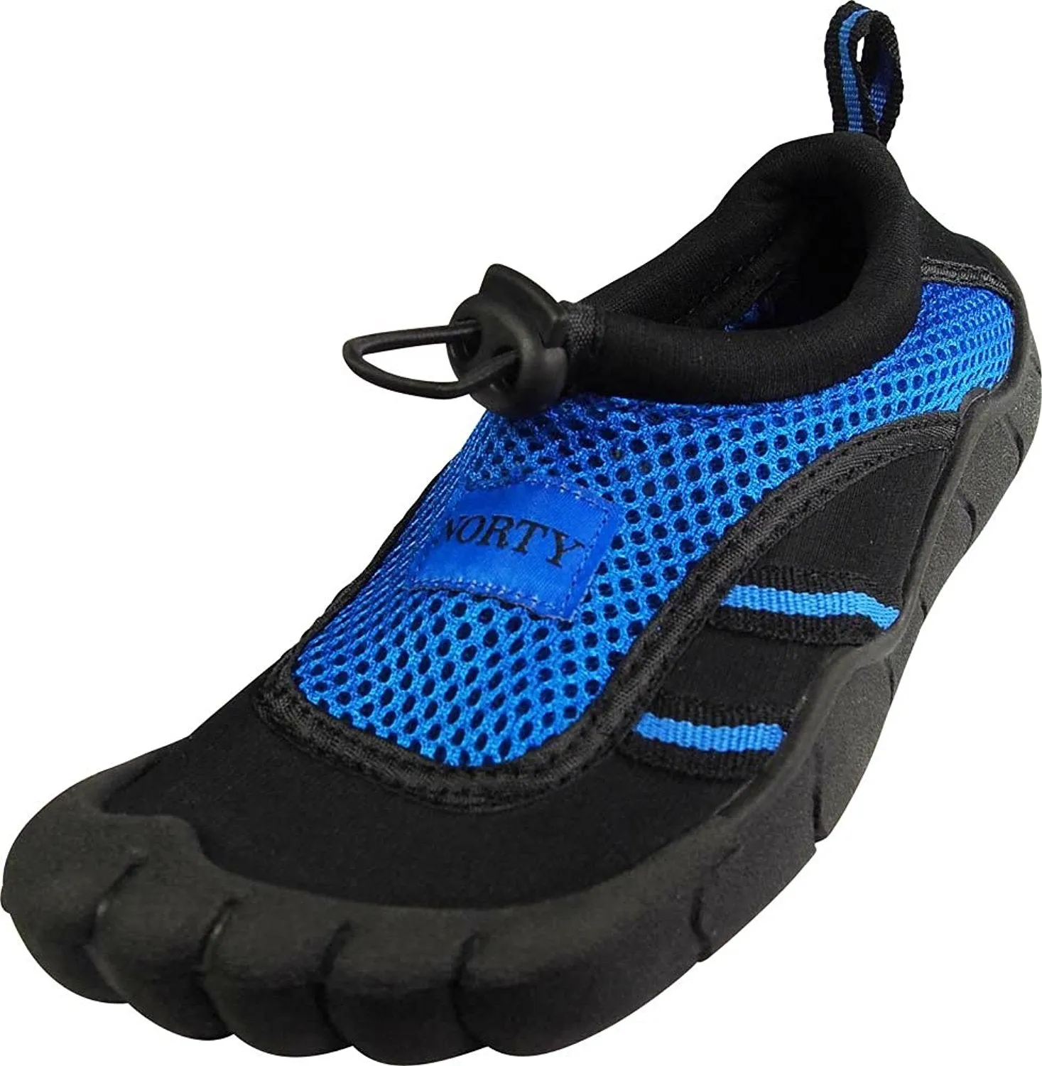 Norty - Young Mens Teens Skeletoe Aqua Wave Water Shoe - Runs 1 Size Small