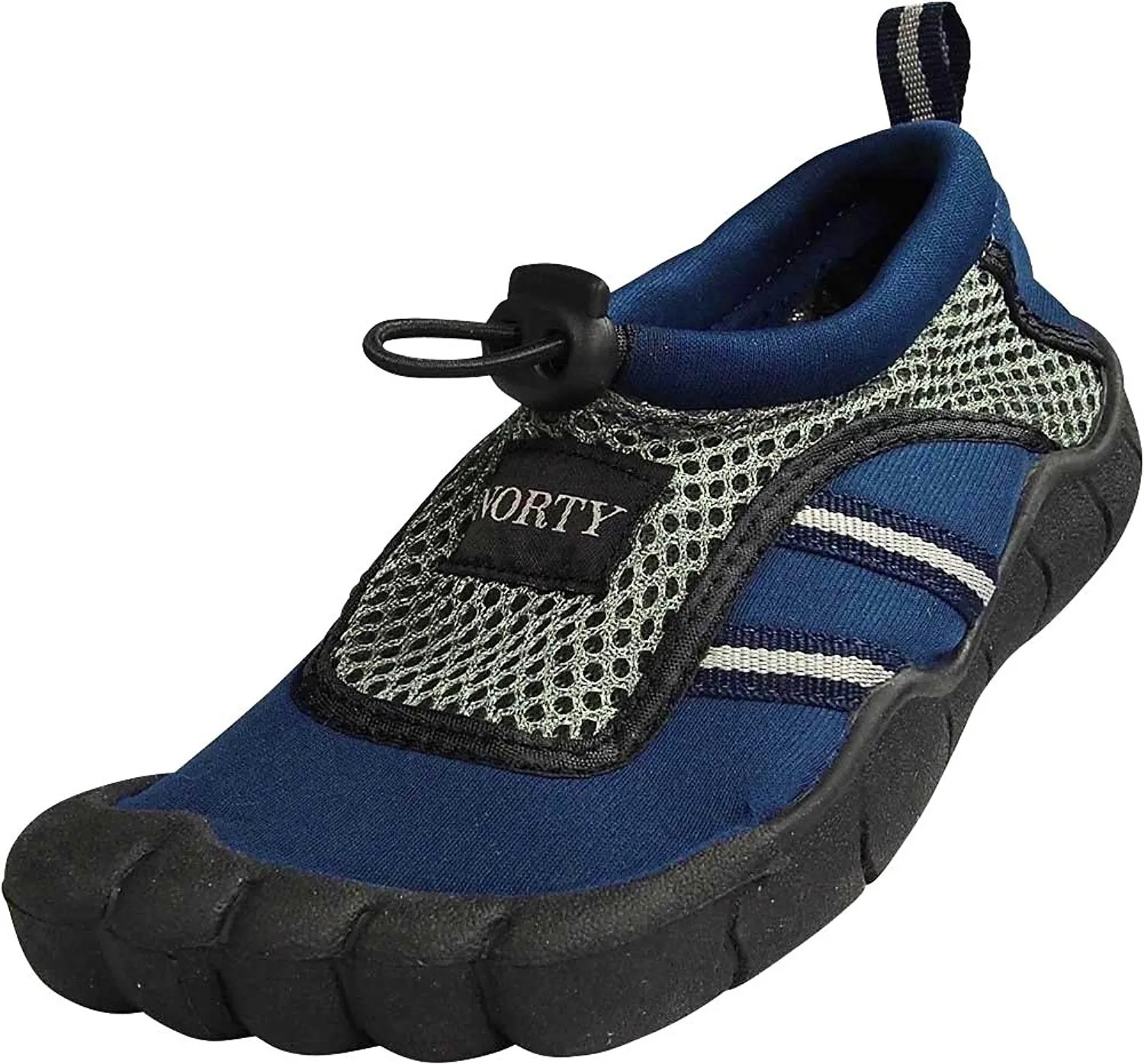 Norty - Young Mens Teens Skeletoe Aqua Wave Water Shoe - Runs 1 Size Small