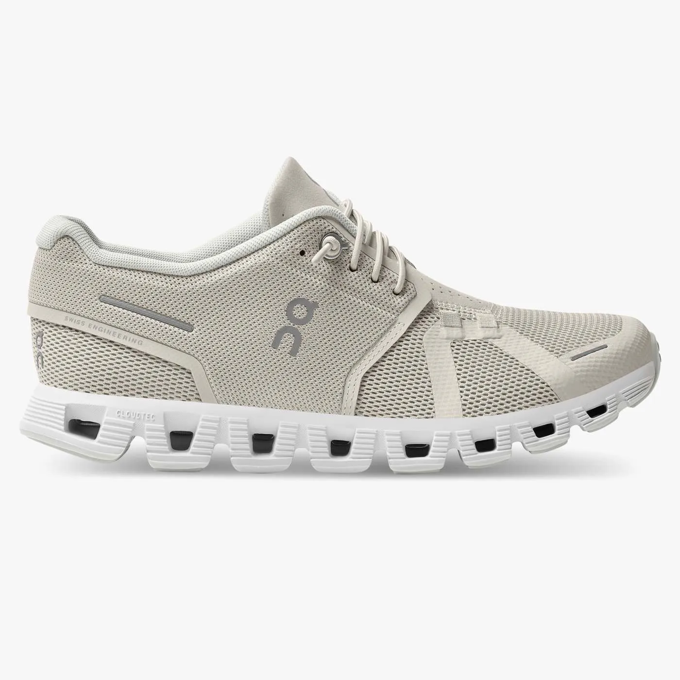 On Running Women's Cloud 5 Shoes - Pearl / White