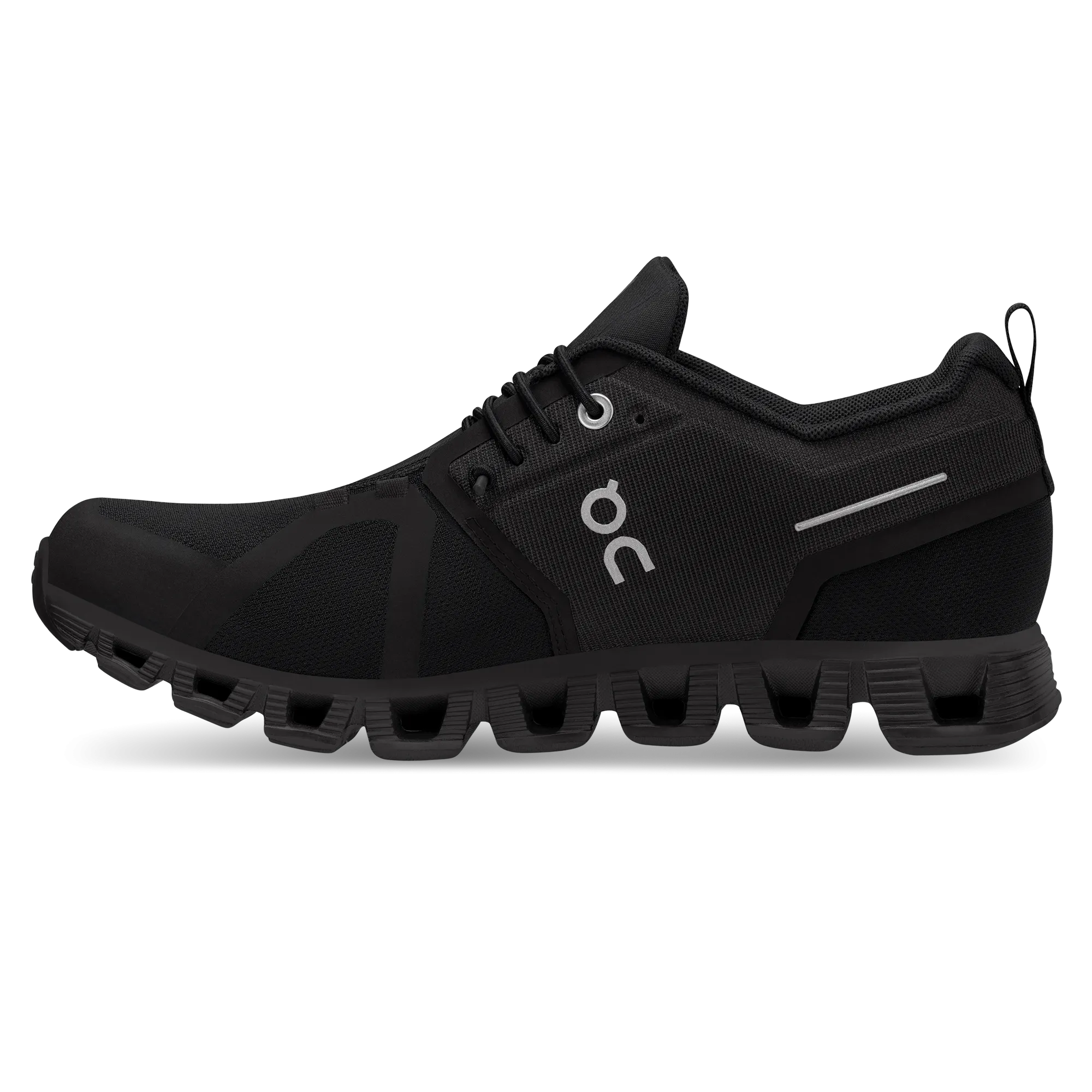 On Running Women's Cloud 5 Waterproof Shoe in All Black