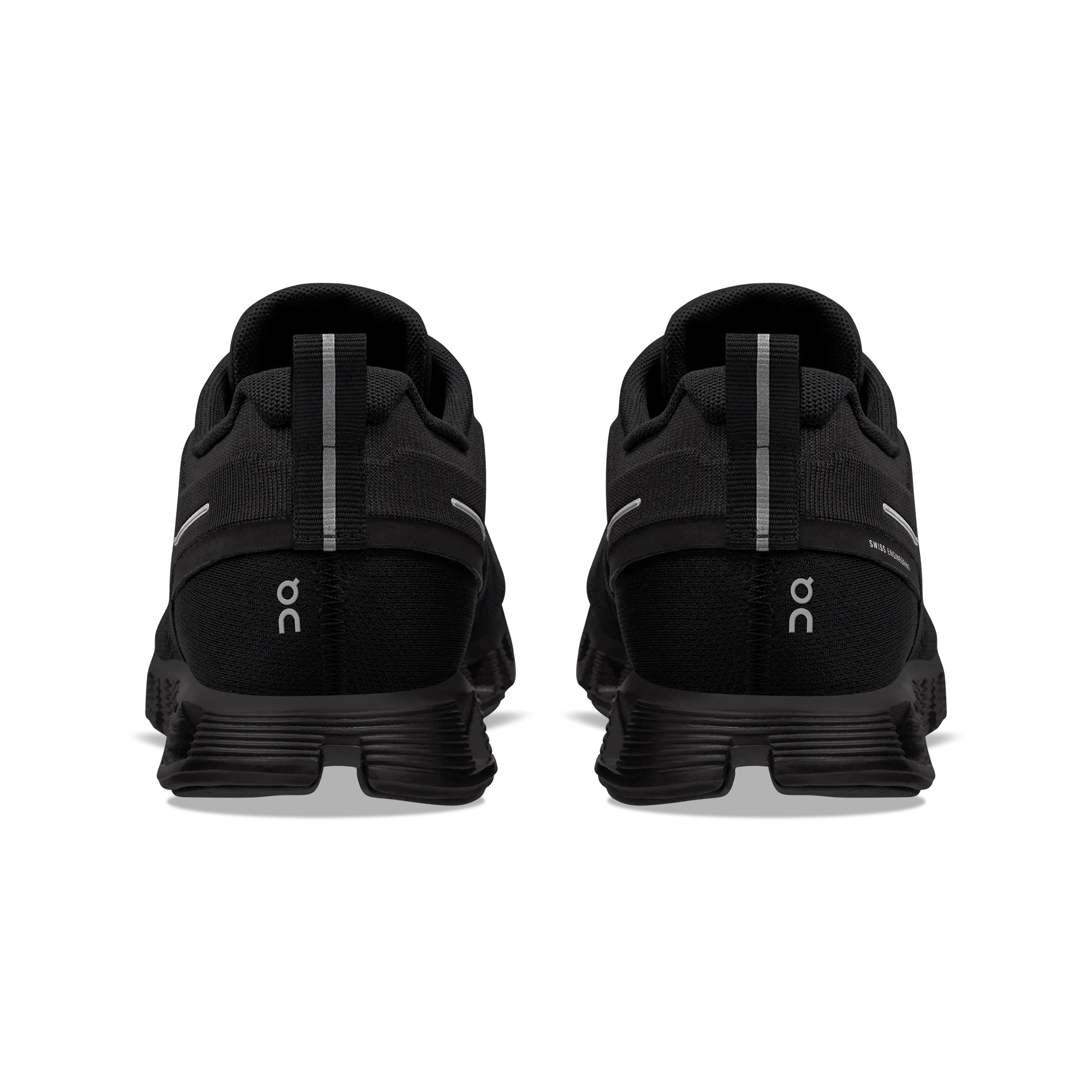 On Running Women's Cloud 5 Waterproof Shoe in All Black