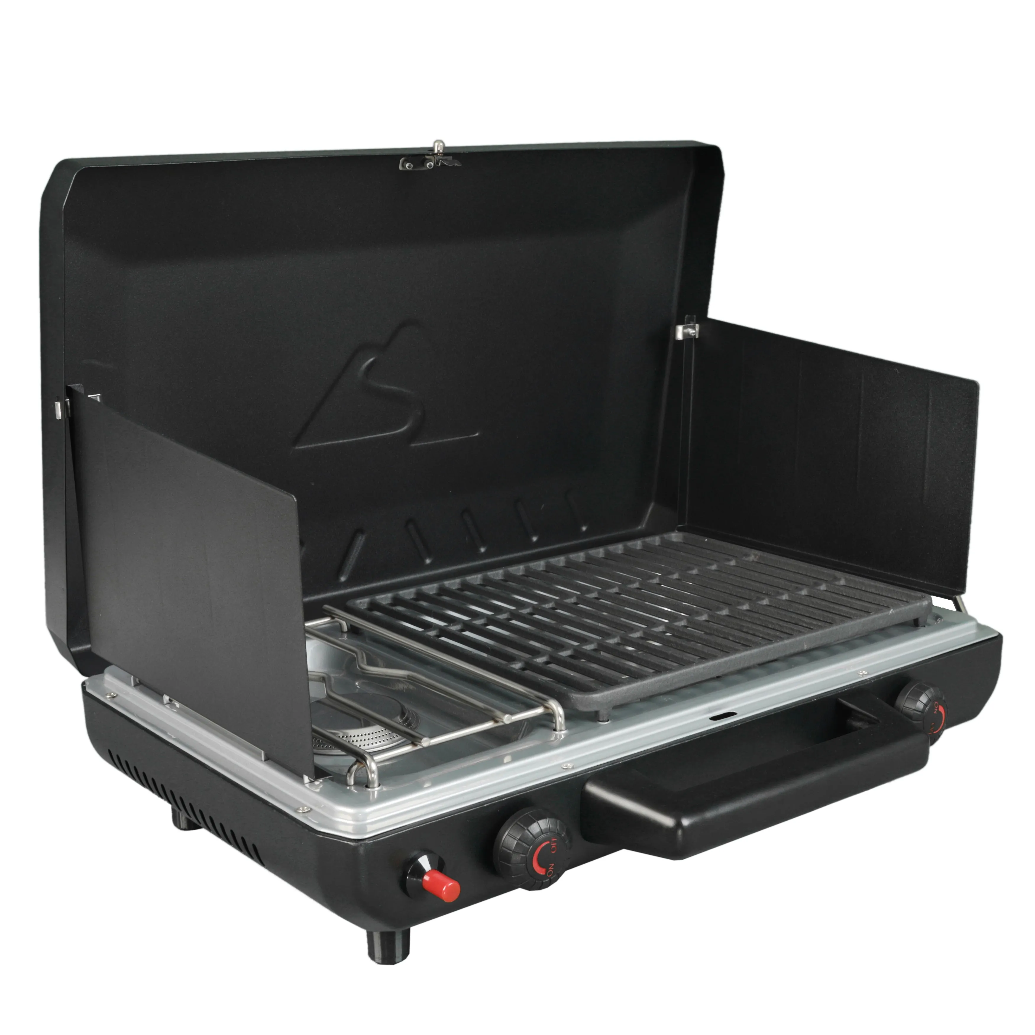 Ozark Trail 2-in-1 Portable 2 Burner Propane Camp Stove Grill