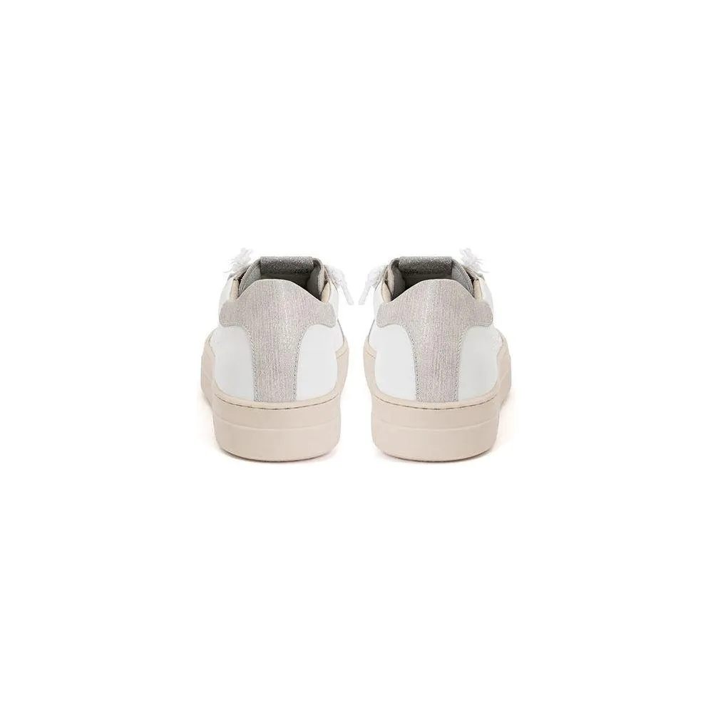 P448 Elegant White Leather Sneakers