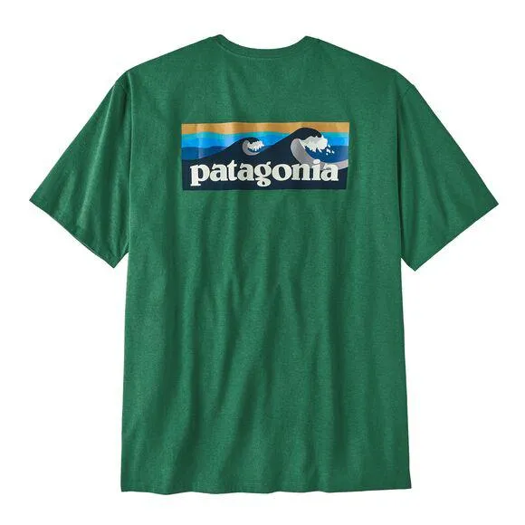 Patagonia Men's Boardshort Logo Pocket Responsibili-Tee Gather Green