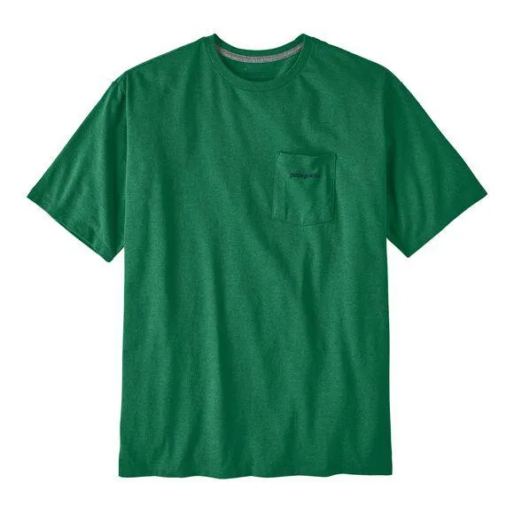 Patagonia Men's Boardshort Logo Pocket Responsibili-Tee Gather Green