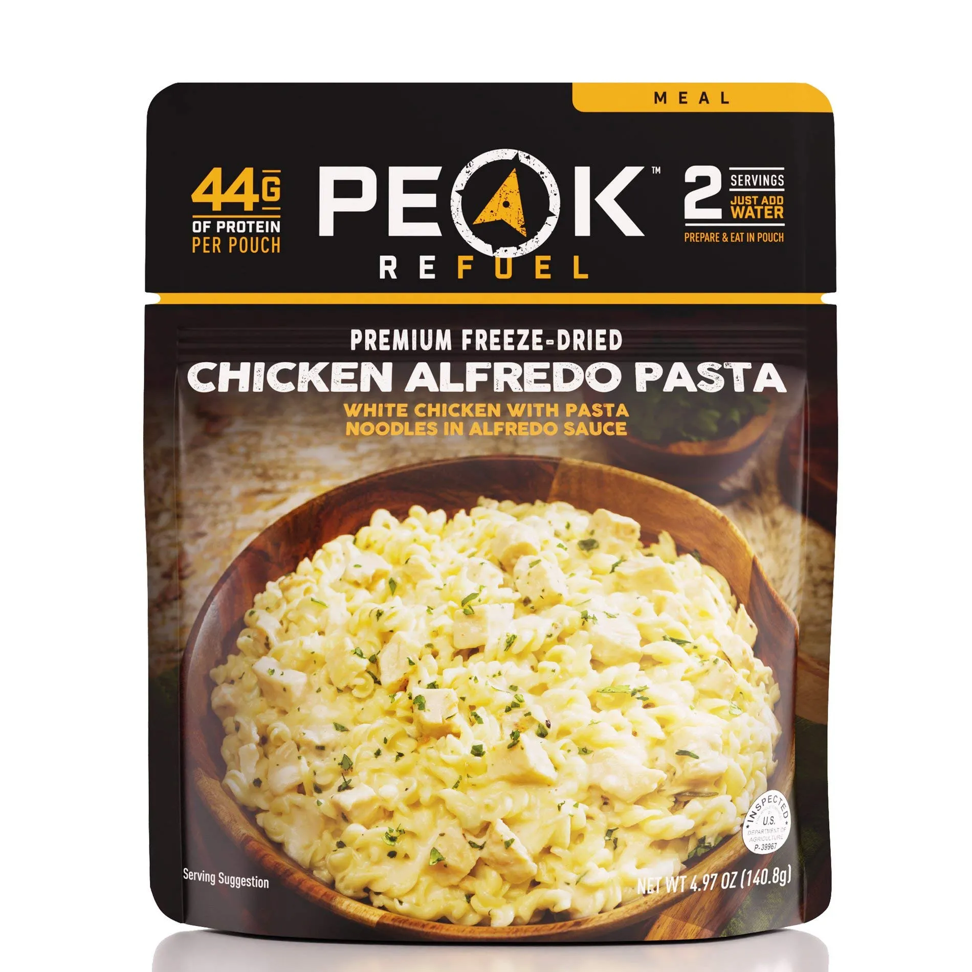 Peak Refuel Freeze-Dried Chicken Alfredo Pasta Pouch - 2 Servings