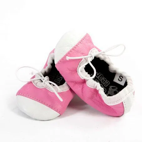 Pink and White Ballet shoes