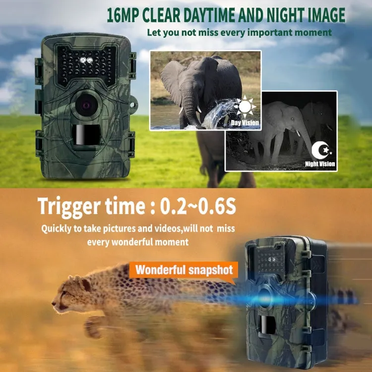 PR2000 2 Inch LCD Screen Infrared Night Vision Wildlife Hunting Trail Camera