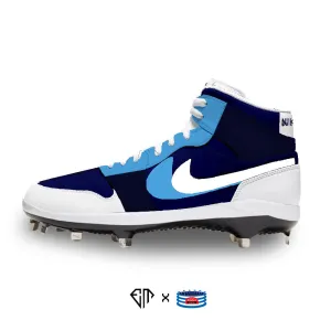 "Blue Sacai" Jordan 1 Retro Cleats