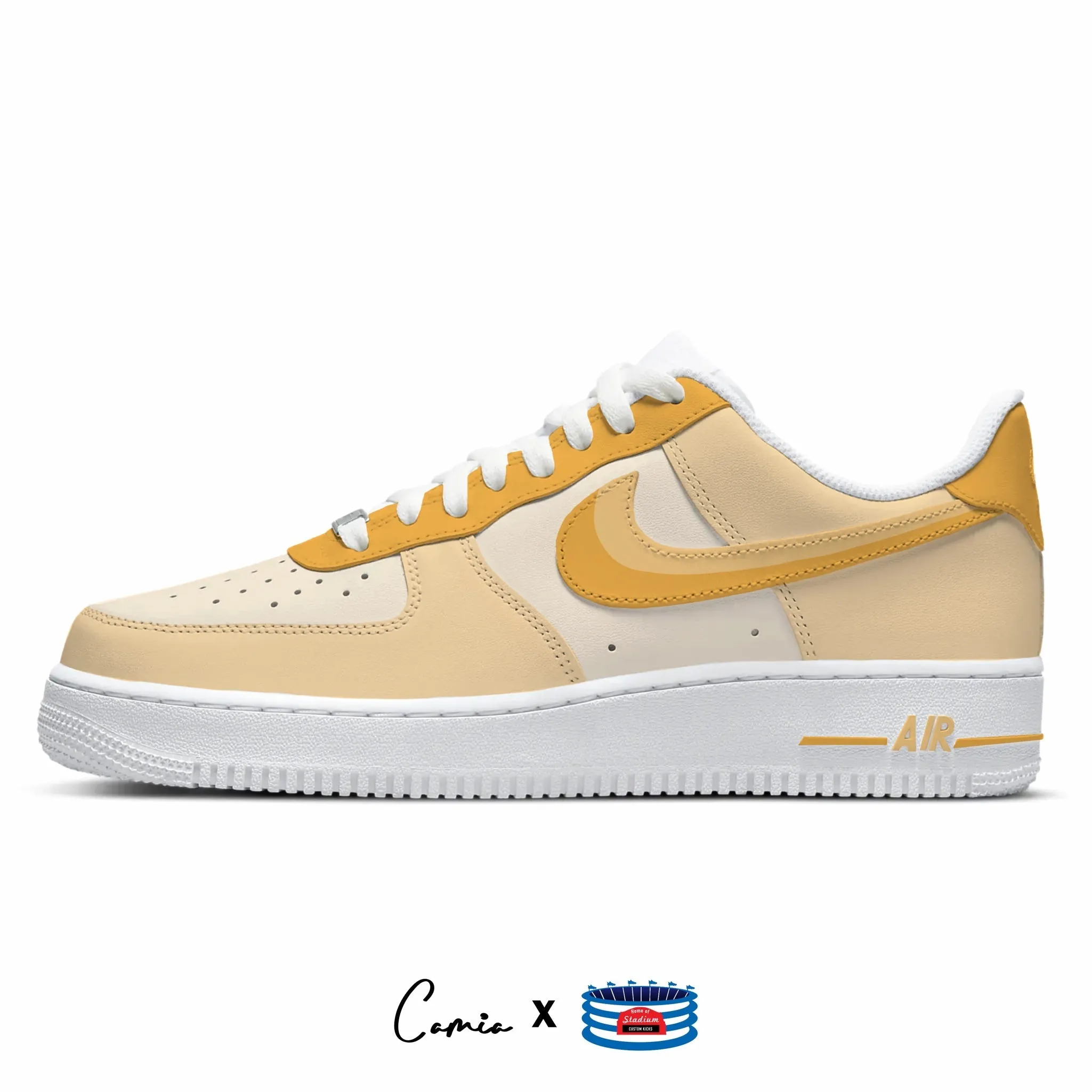 "Swipe" Nike Air Force 1 Low Shoes by Stadium Custom Kicks