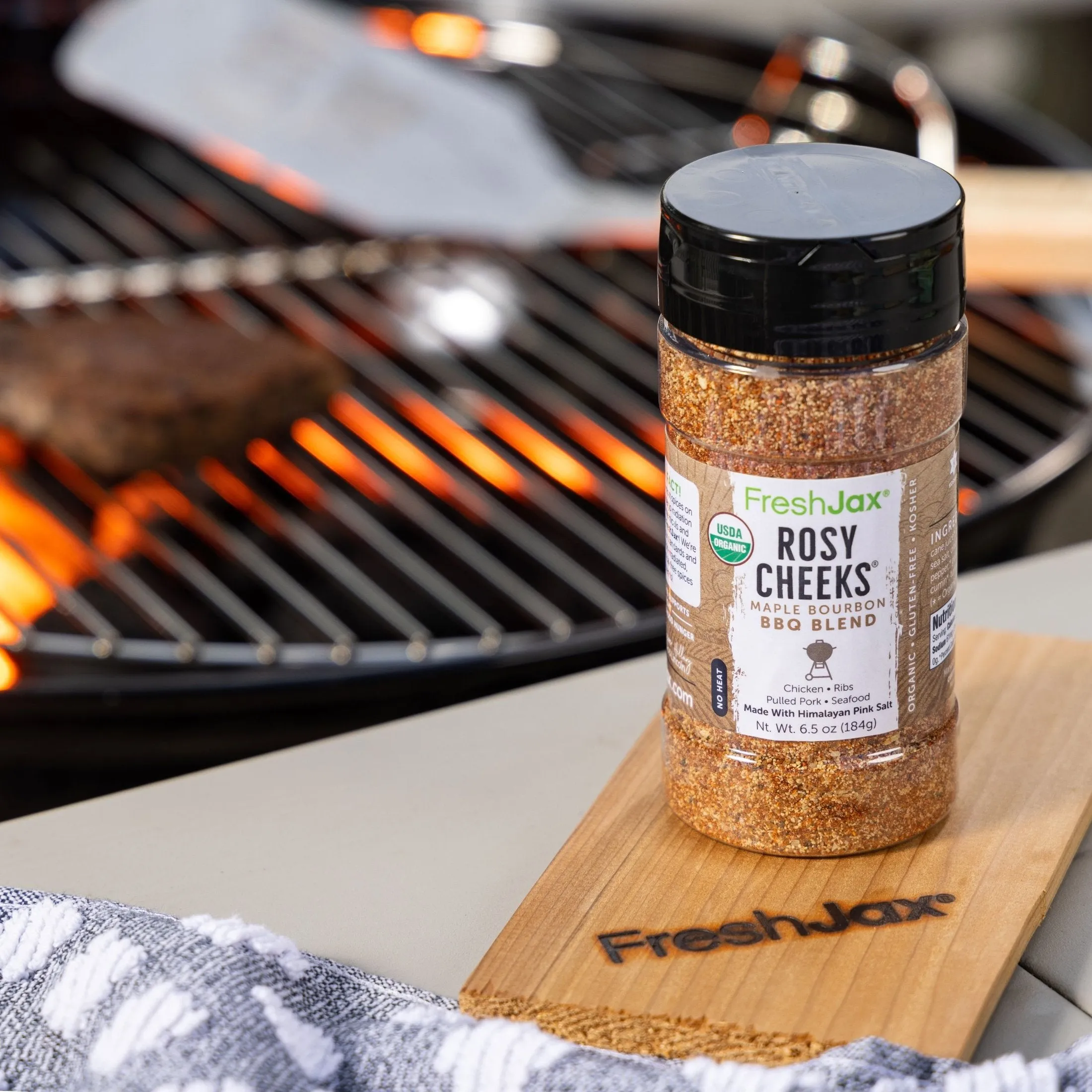 Rosy Cheeks® Maple Bourbon BBQ Seasoning Organic