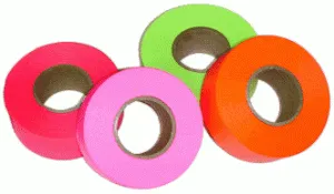 SCOTSCO Fluorescent Trail Marker Tape, 4 roll pack