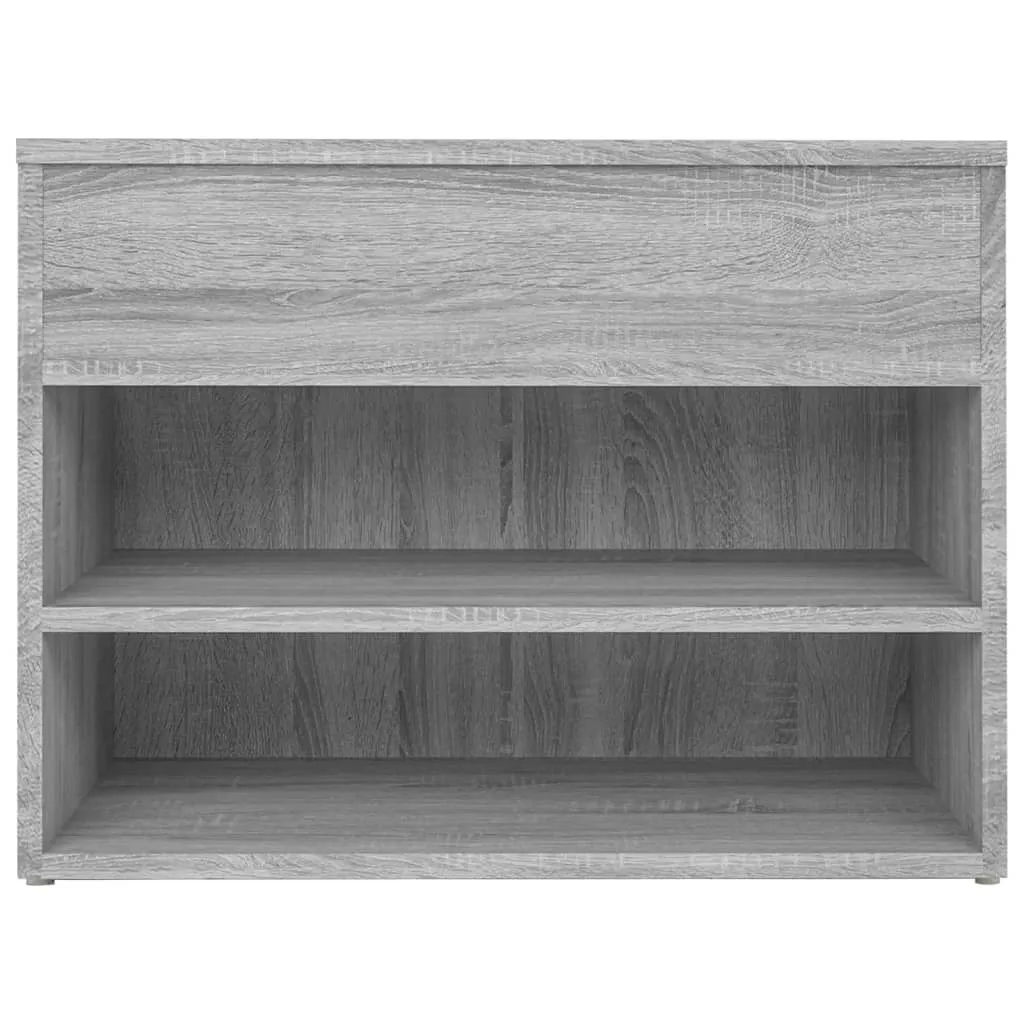 Shoe Bench Grey Sonoma 60x30x45 cm Engineered Wood