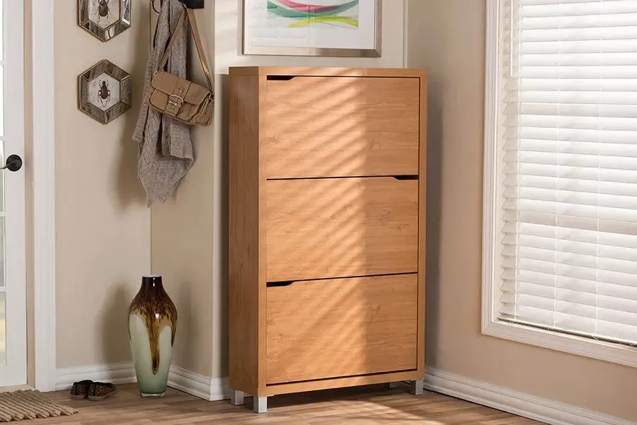 Simms Maple Modern Shoe Cabinet