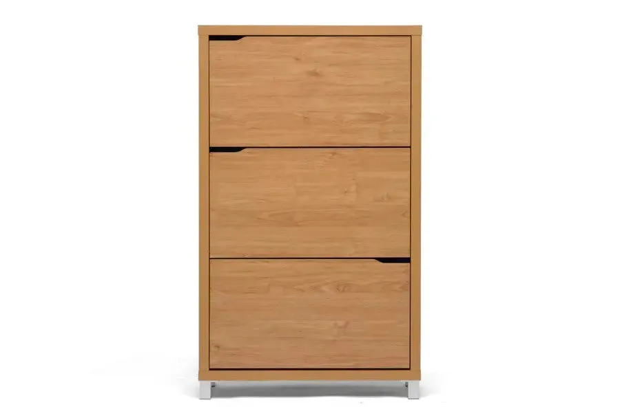 Simms Maple Modern Shoe Cabinet