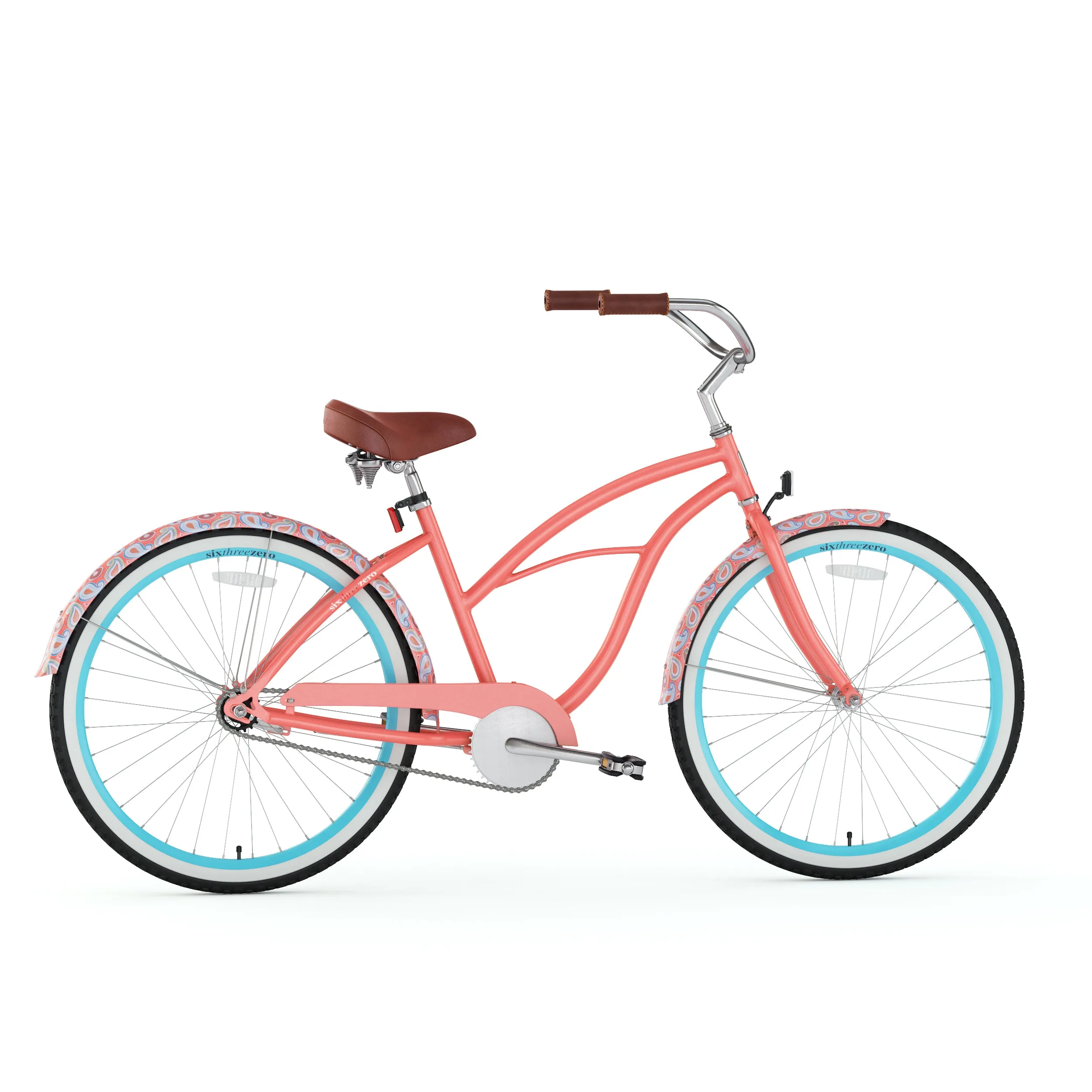 sixthreezero Paisley Single Speed 26" Women's Beach Cruiser Bike