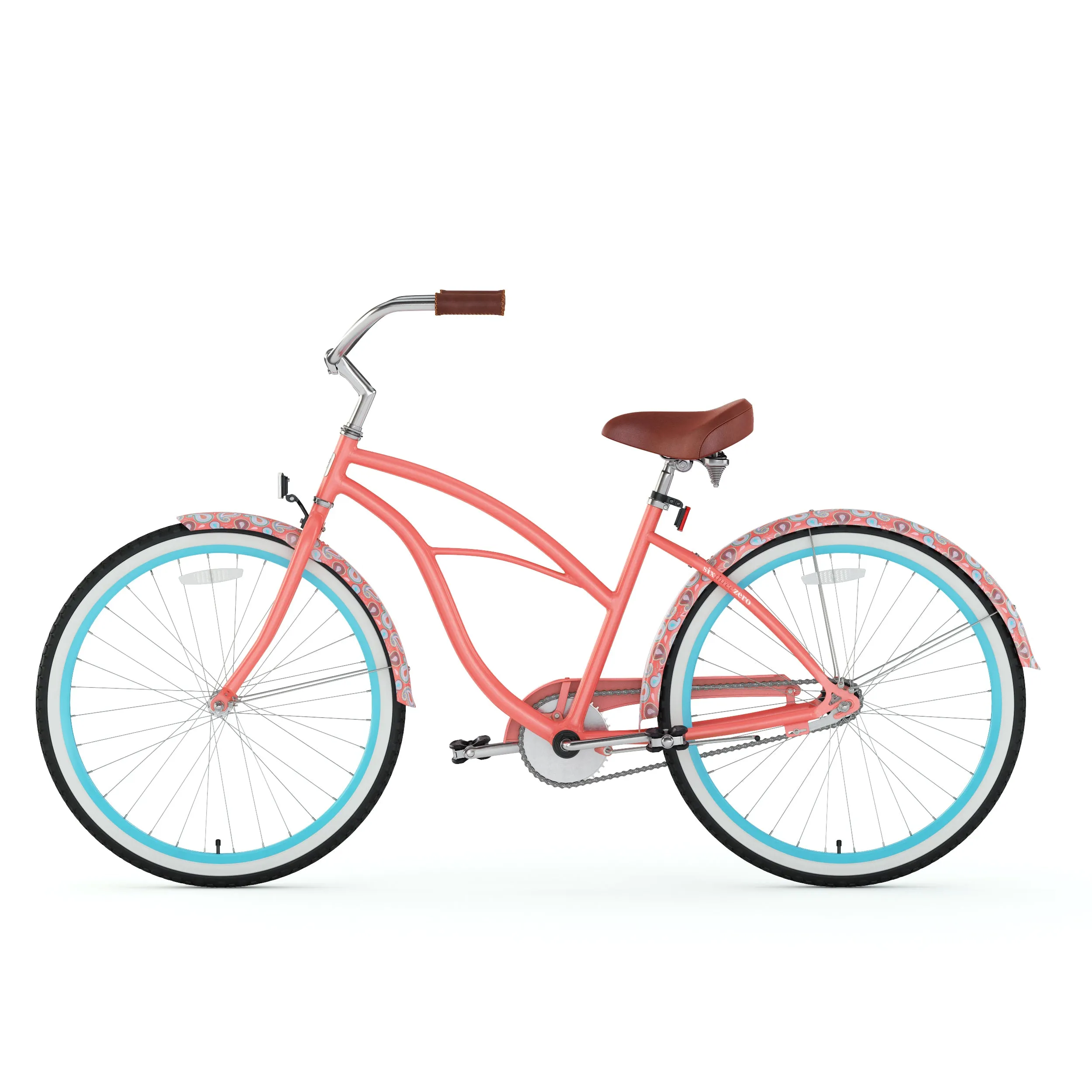 sixthreezero Paisley Single Speed 26" Women's Beach Cruiser Bike