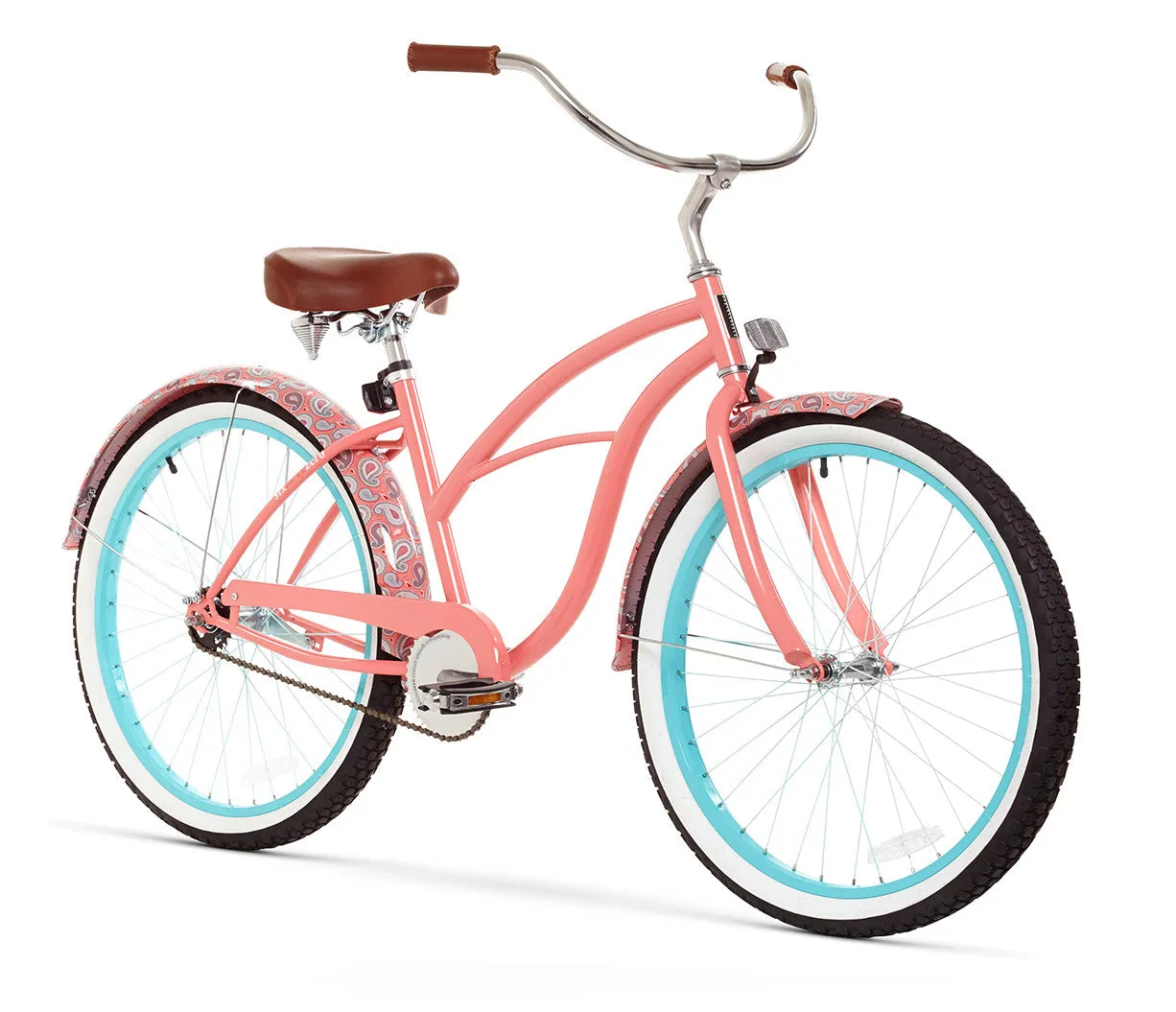 sixthreezero Paisley Single Speed 26" Women's Beach Cruiser Bike