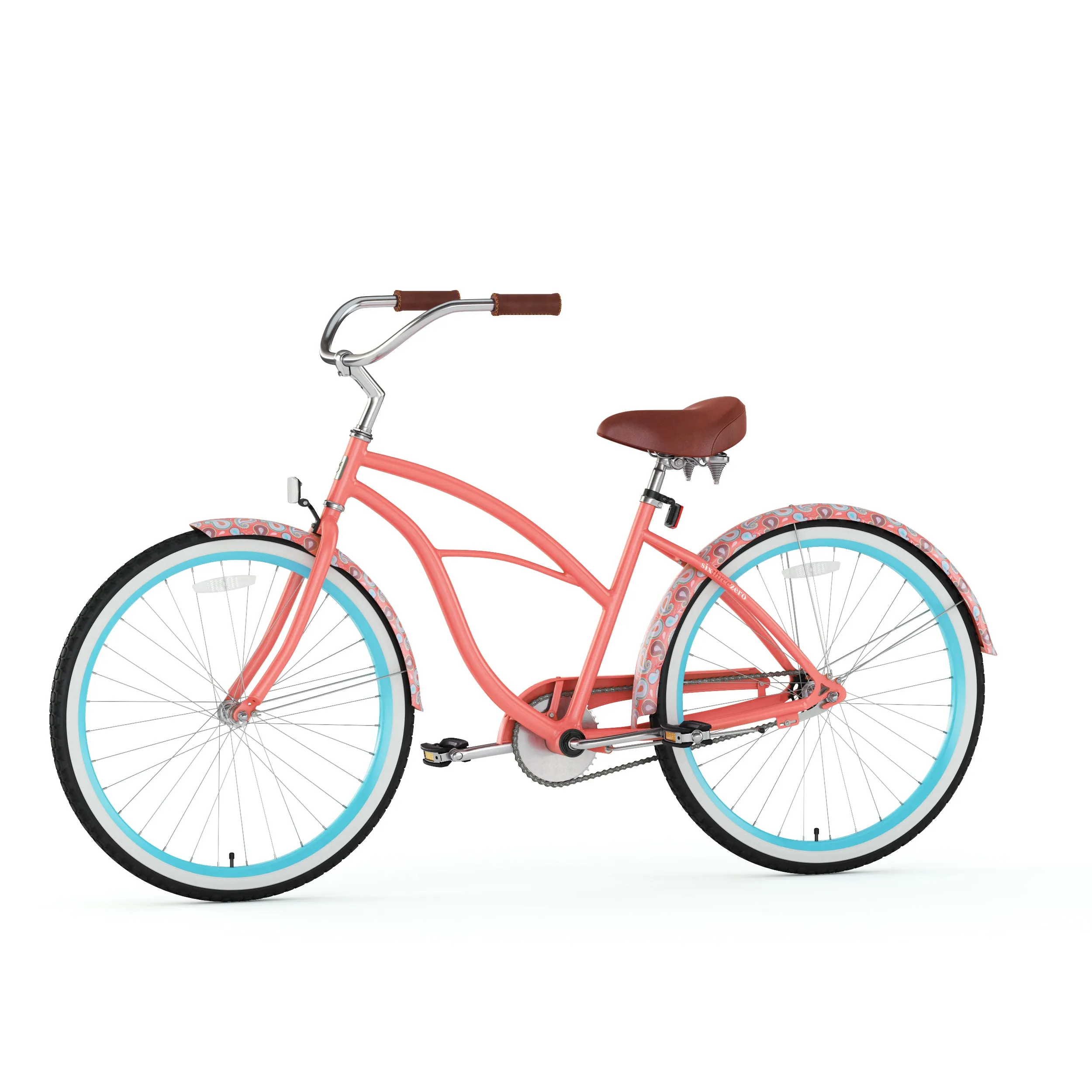 sixthreezero Paisley Single Speed 26" Women's Beach Cruiser Bike