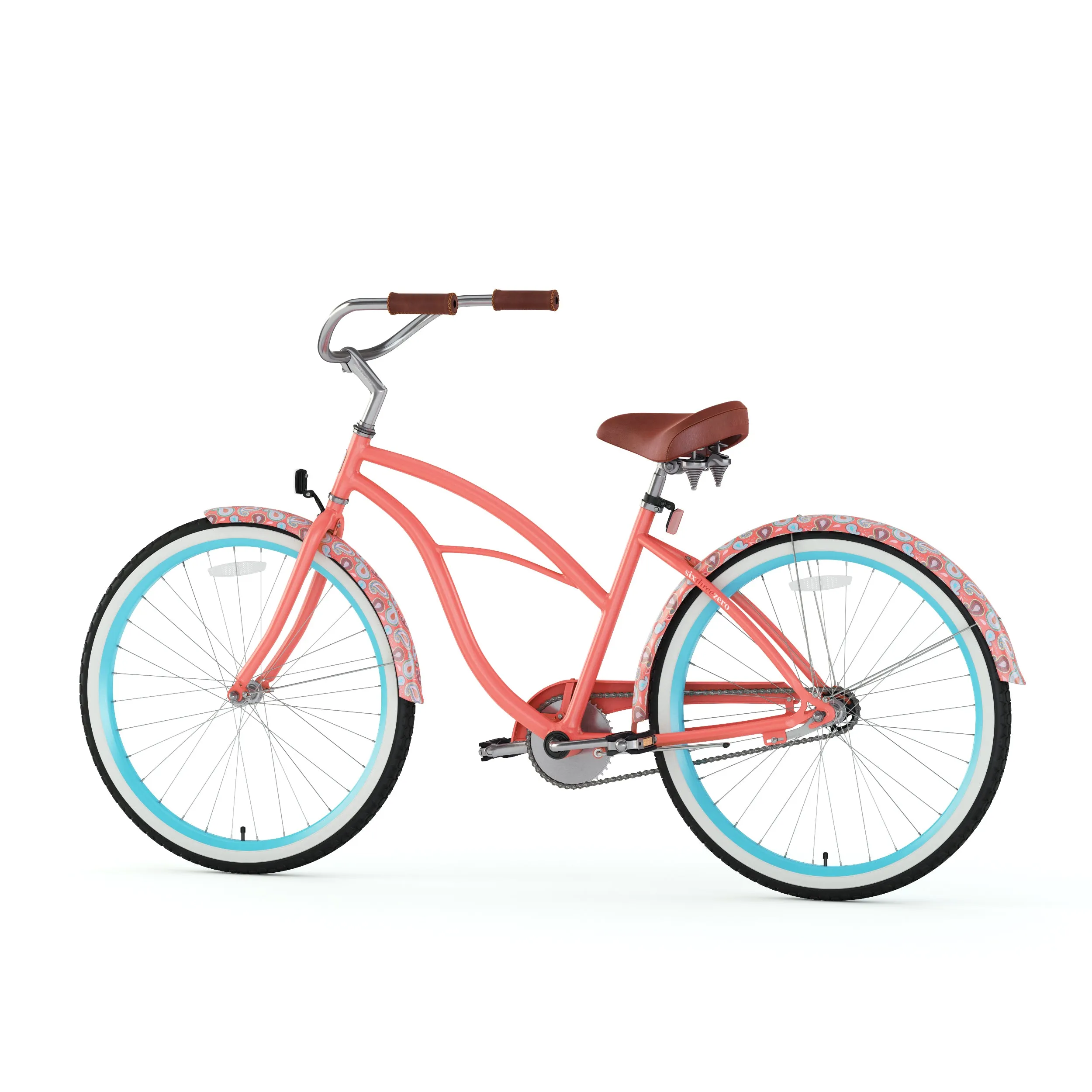 sixthreezero Paisley Single Speed 26" Women's Beach Cruiser Bike