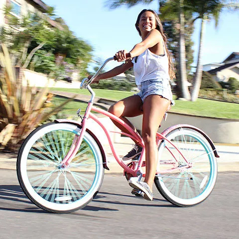 sixthreezero Paisley Single Speed 26" Women's Beach Cruiser Bike