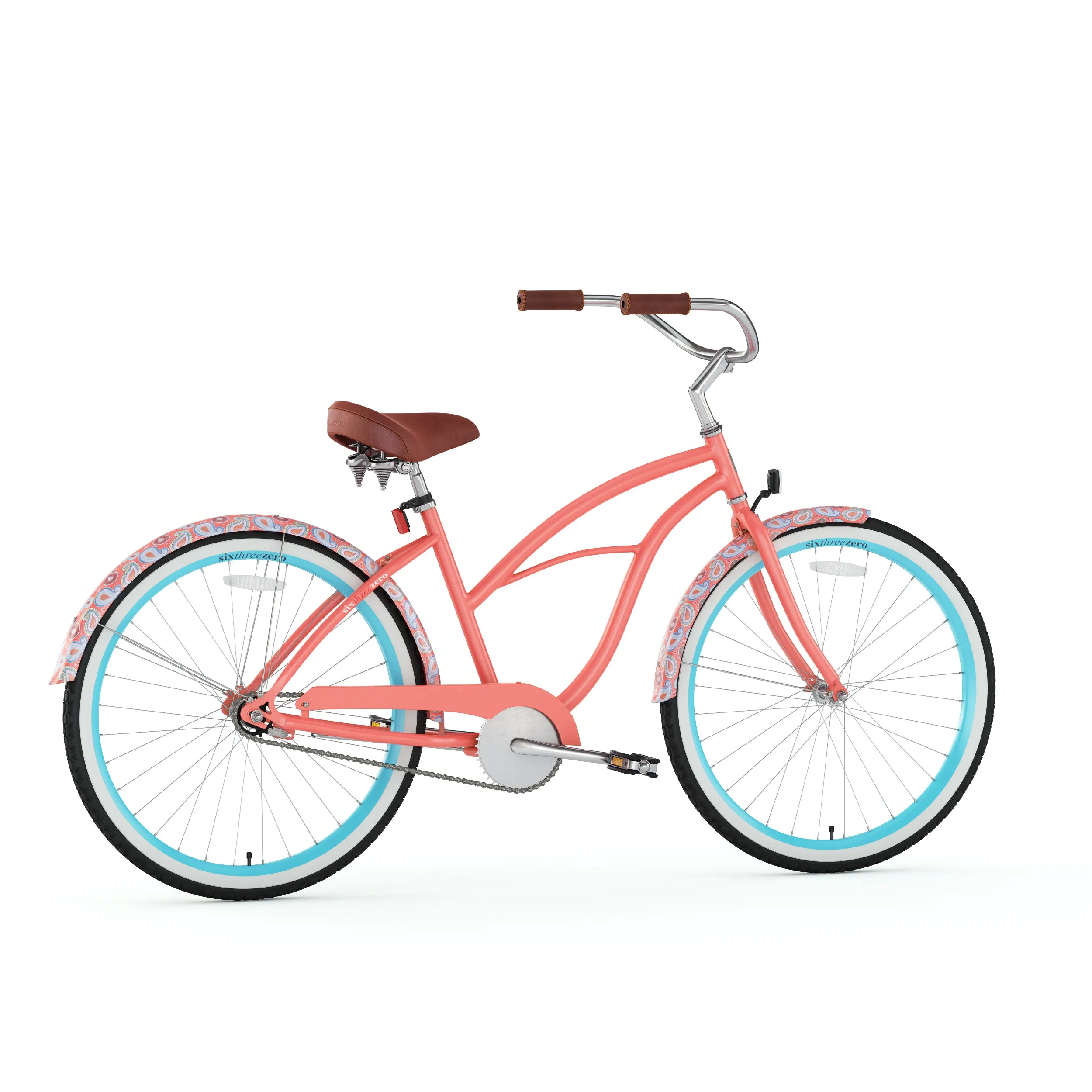 sixthreezero Paisley Single Speed 26" Women's Beach Cruiser Bike