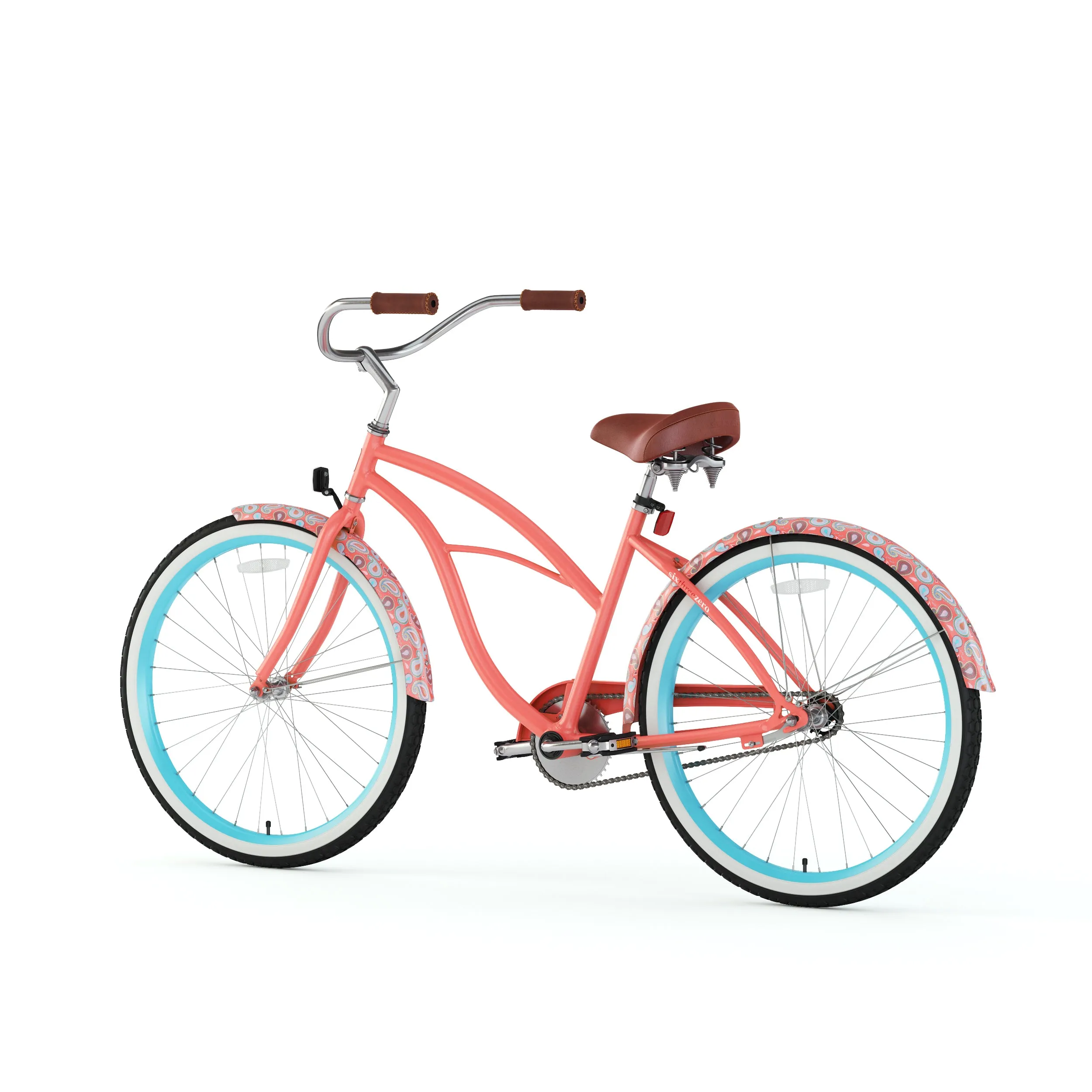 sixthreezero Paisley Single Speed 26" Women's Beach Cruiser Bike