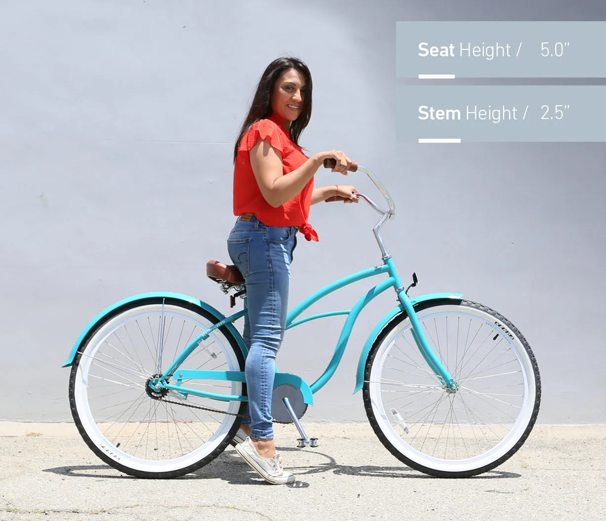 sixthreezero Paisley Single Speed 26" Women's Beach Cruiser Bike