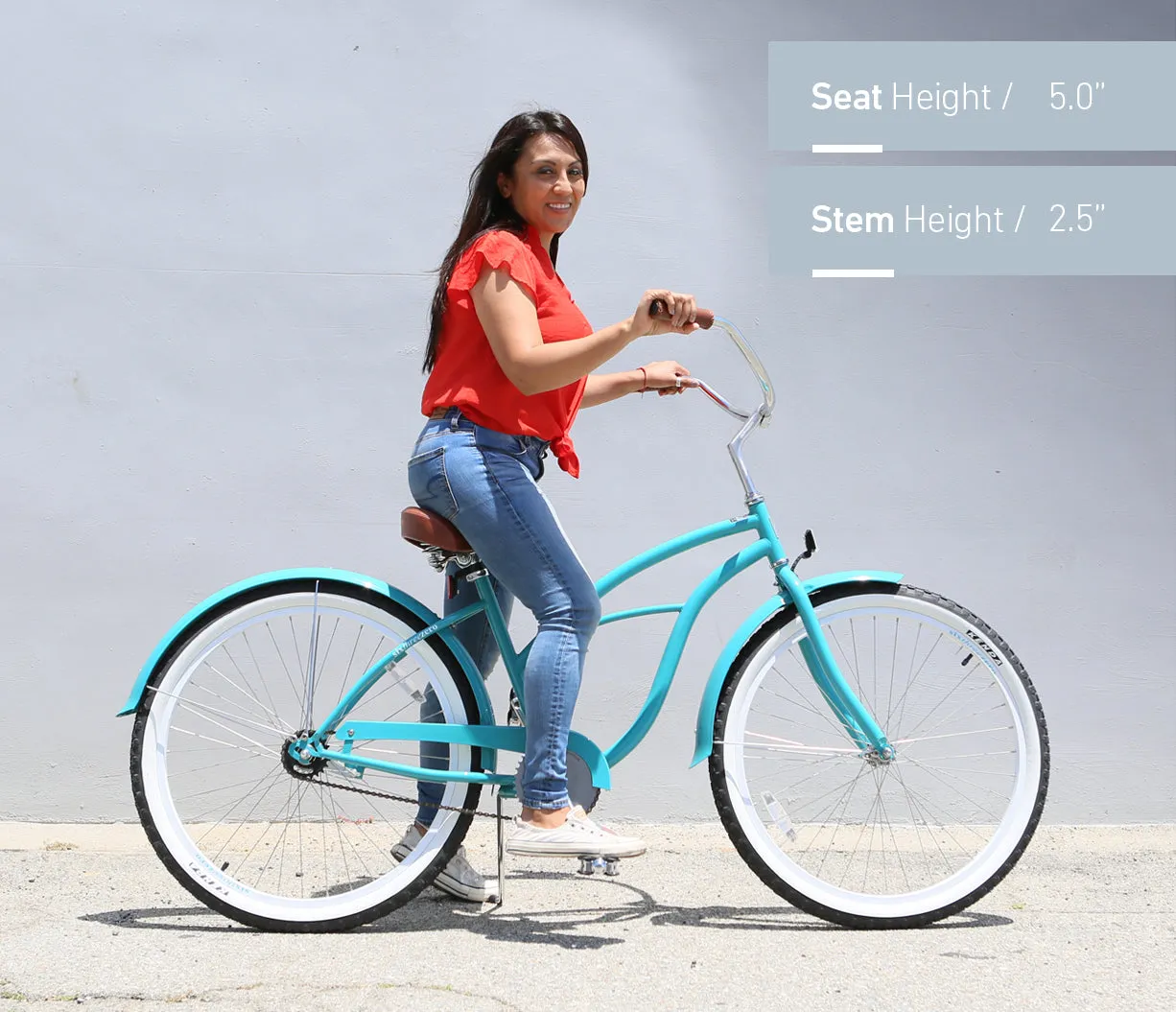 sixthreezero Paisley Single Speed 26" Women's Beach Cruiser Bike