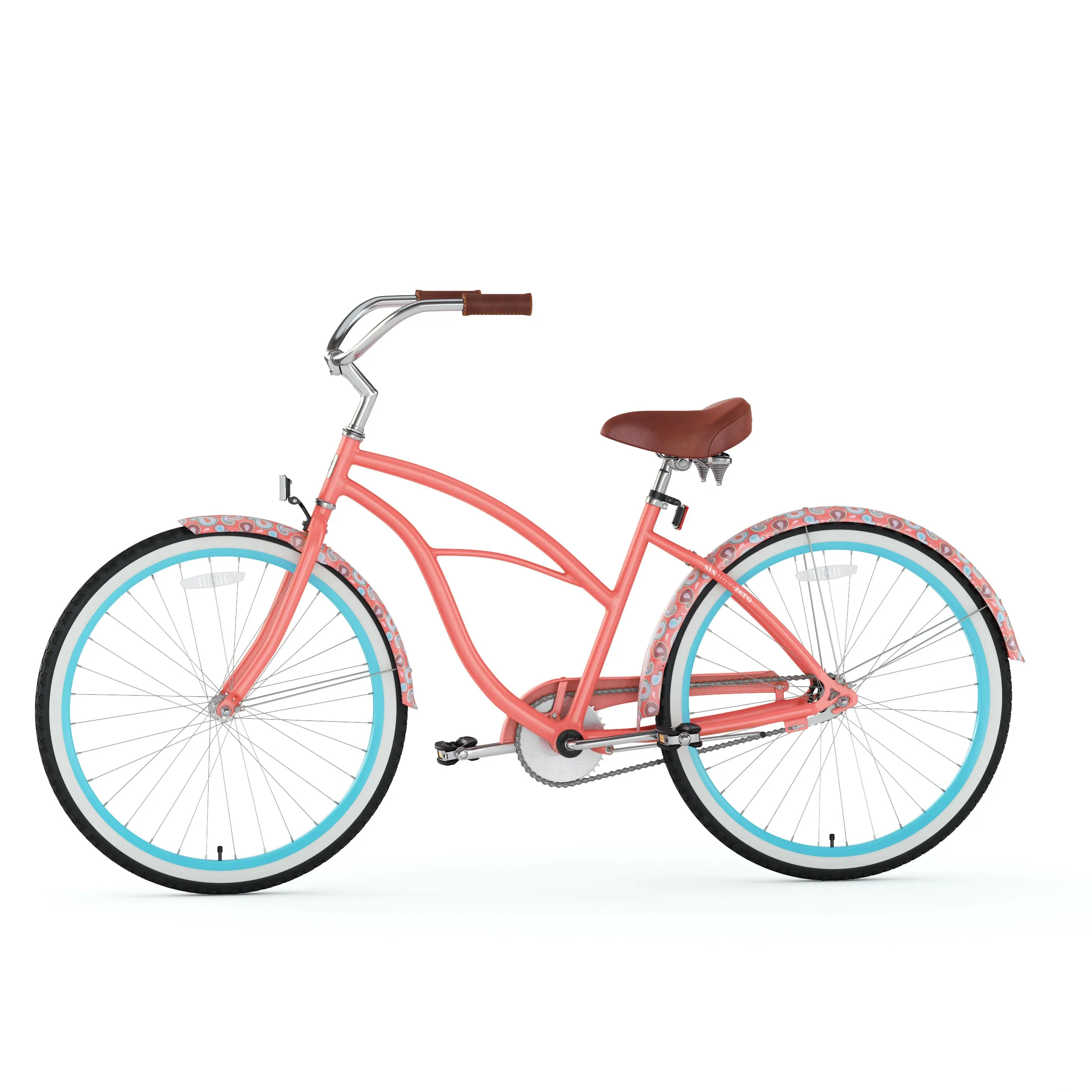 sixthreezero Paisley Single Speed 26" Women's Beach Cruiser Bike