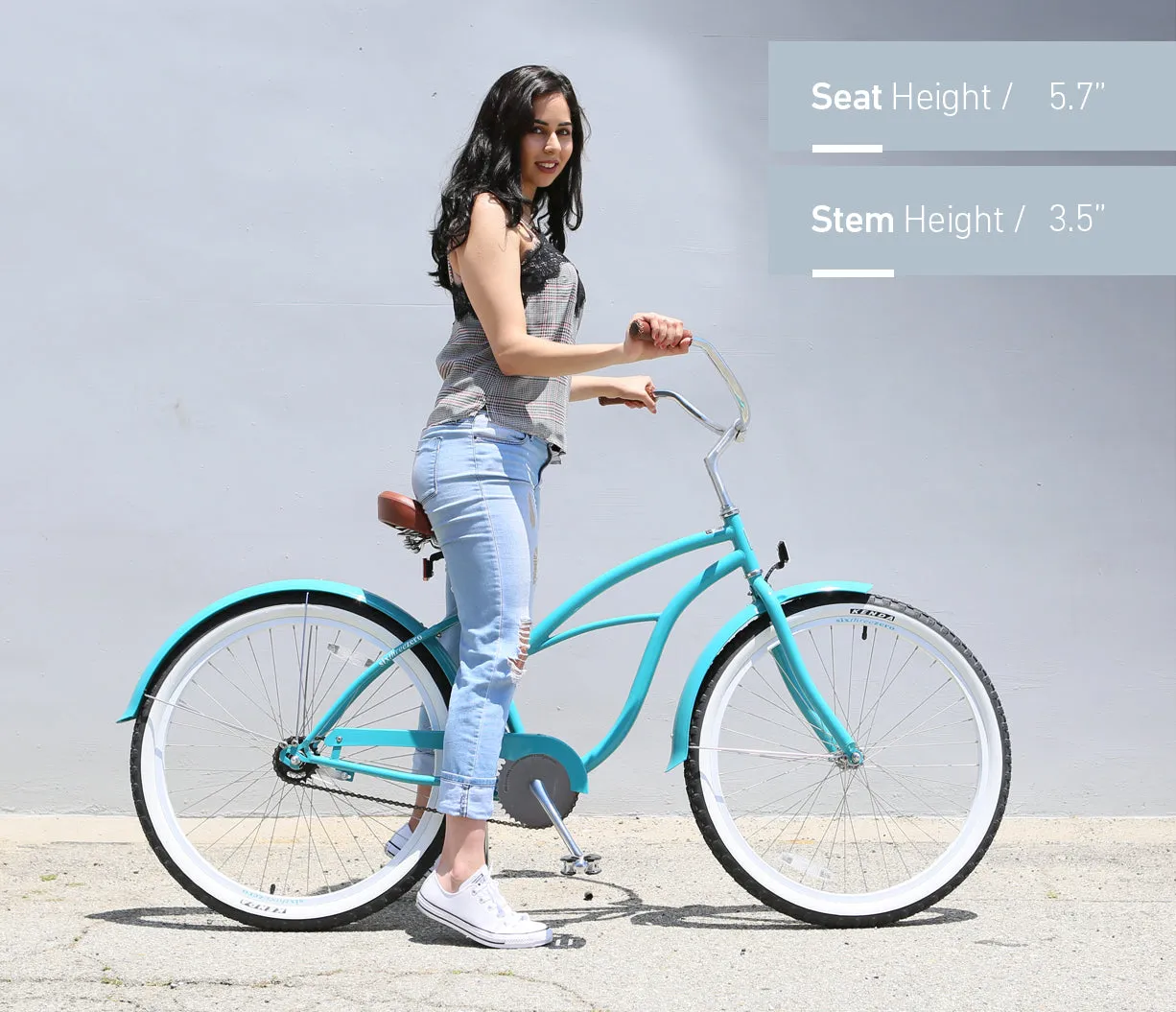 sixthreezero Paisley Single Speed 26" Women's Beach Cruiser Bike