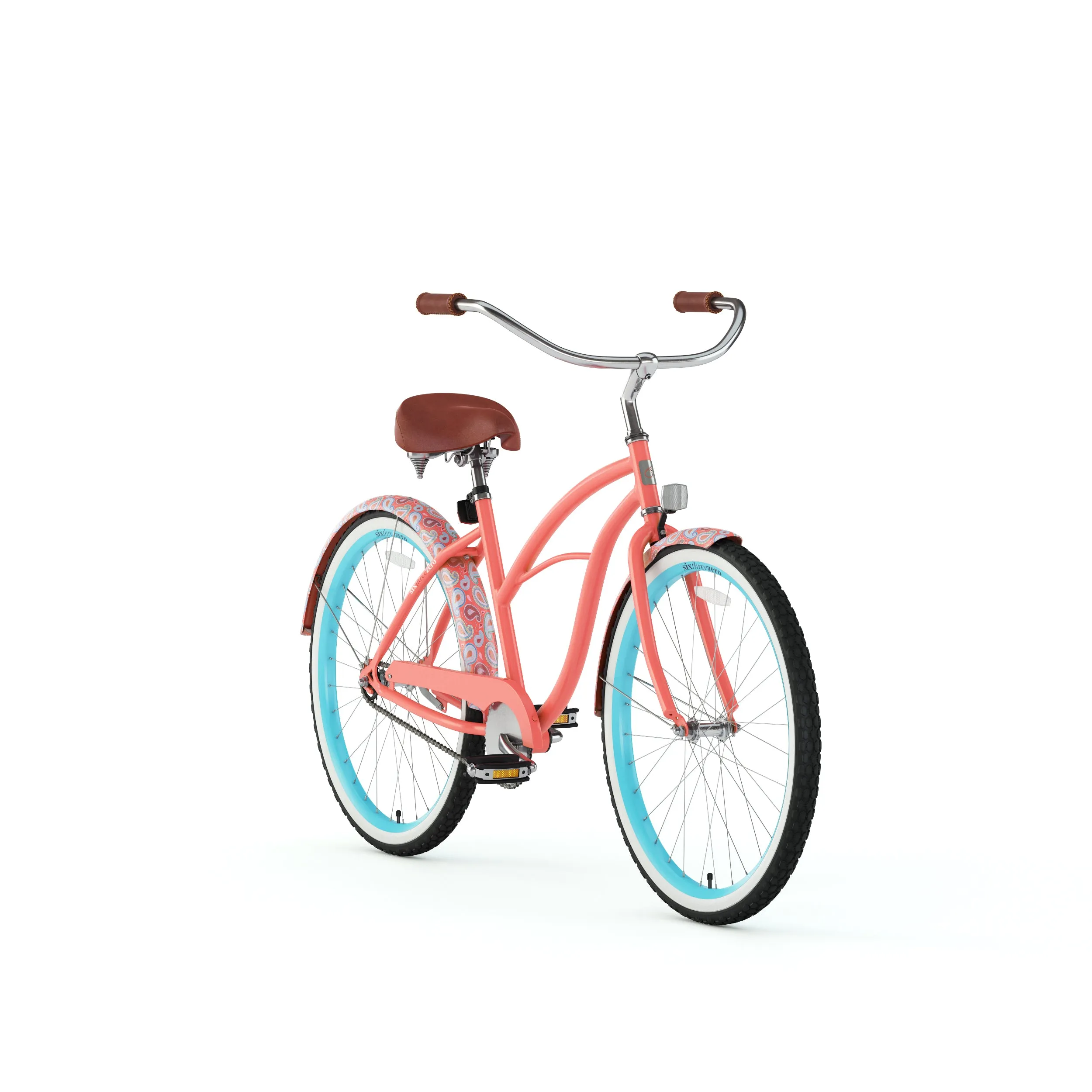 sixthreezero Paisley Single Speed 26" Women's Beach Cruiser Bike