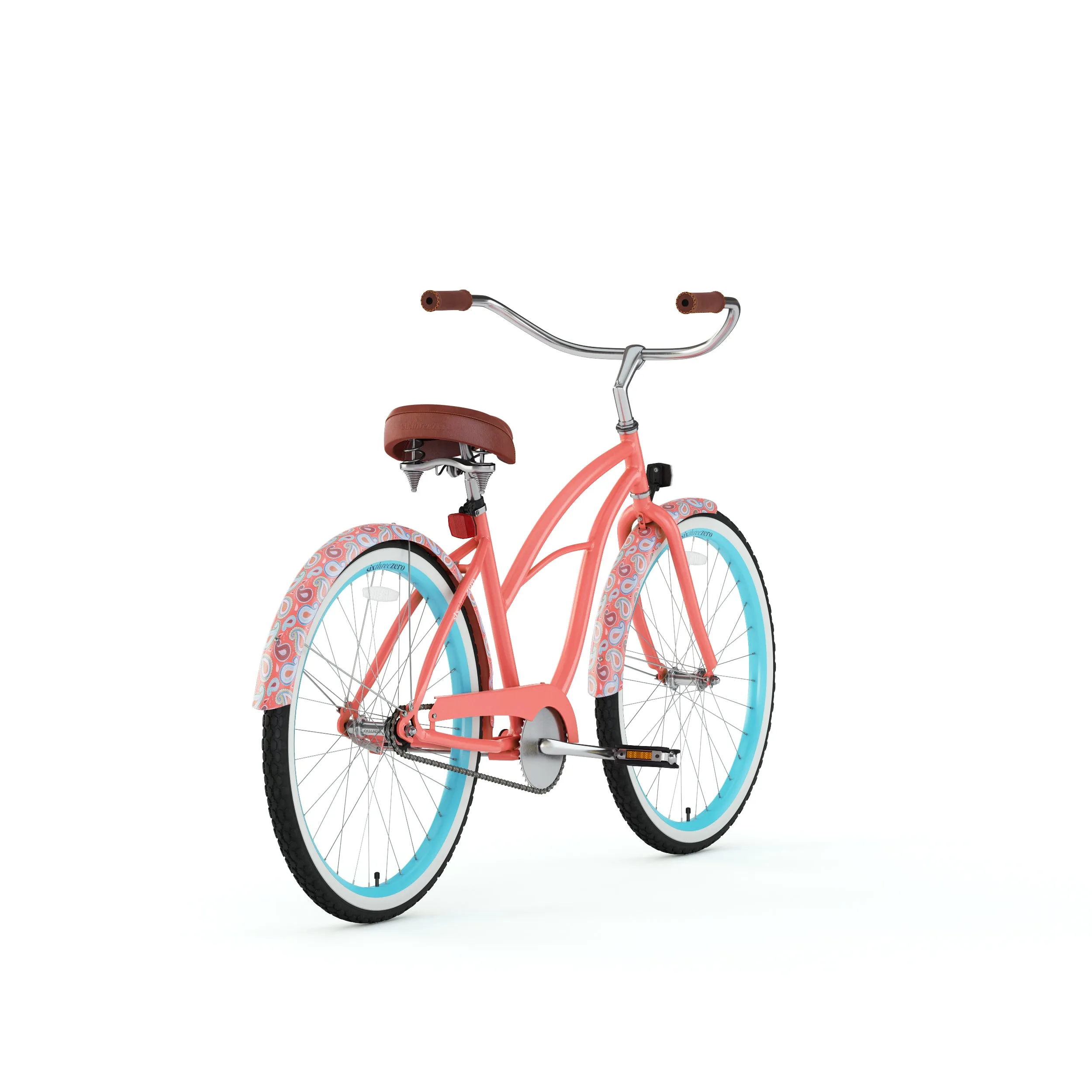 sixthreezero Paisley Single Speed 26" Women's Beach Cruiser Bike