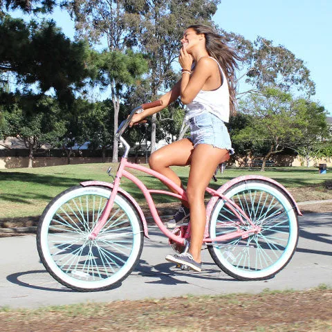 sixthreezero Paisley Single Speed 26" Women's Beach Cruiser Bike