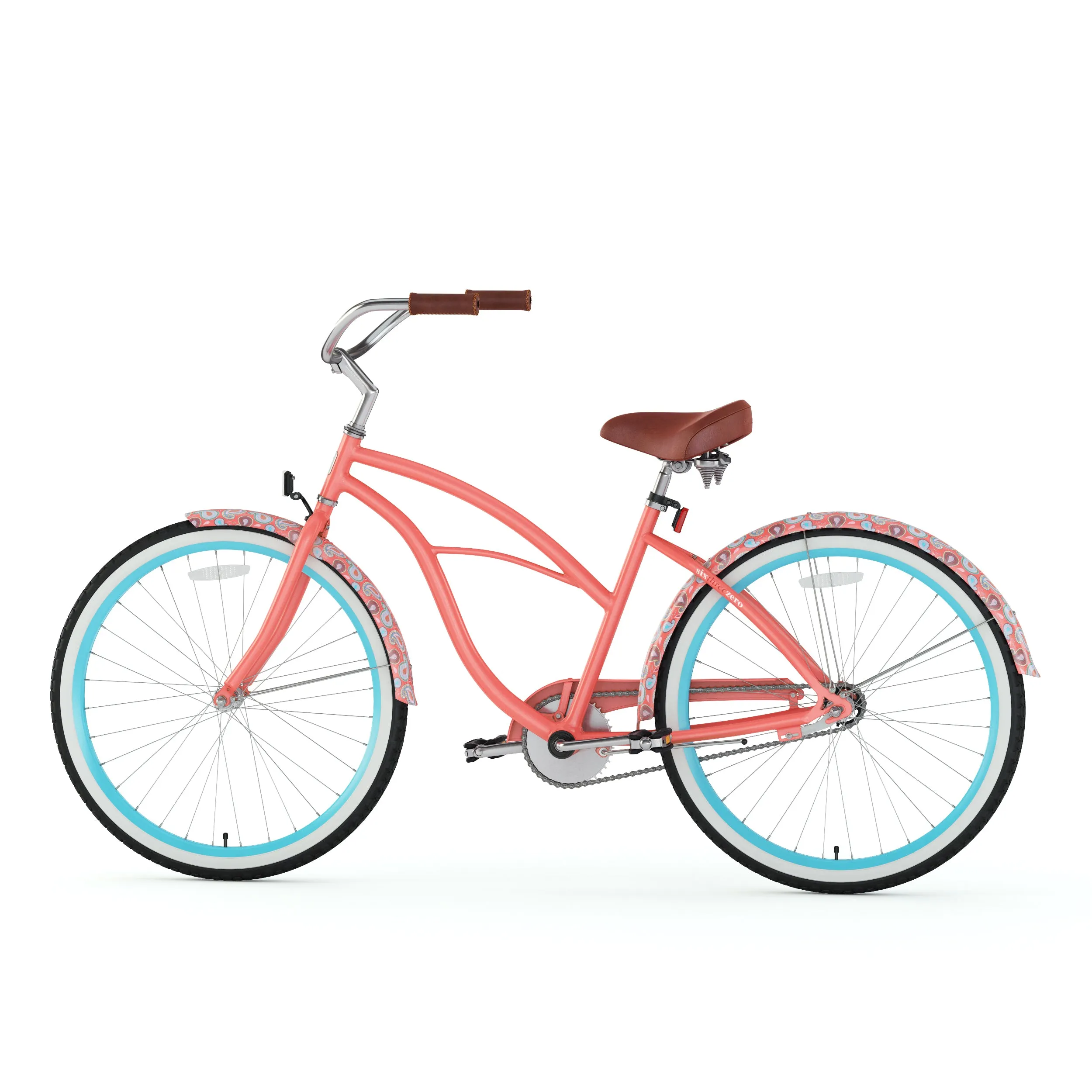 sixthreezero Paisley Single Speed 26" Women's Beach Cruiser Bike