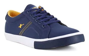 Sparx Men  Navy Blue Golden Yellow Casual Shoes